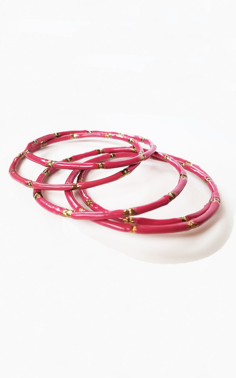 Pink Bamboo Bangle