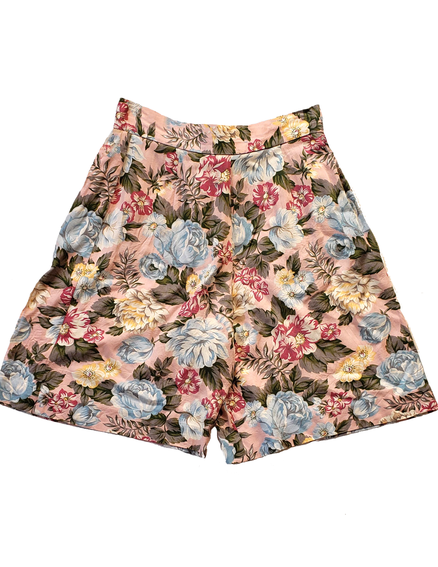Vintage 80's JH Collectibles Floral Walking Shorts