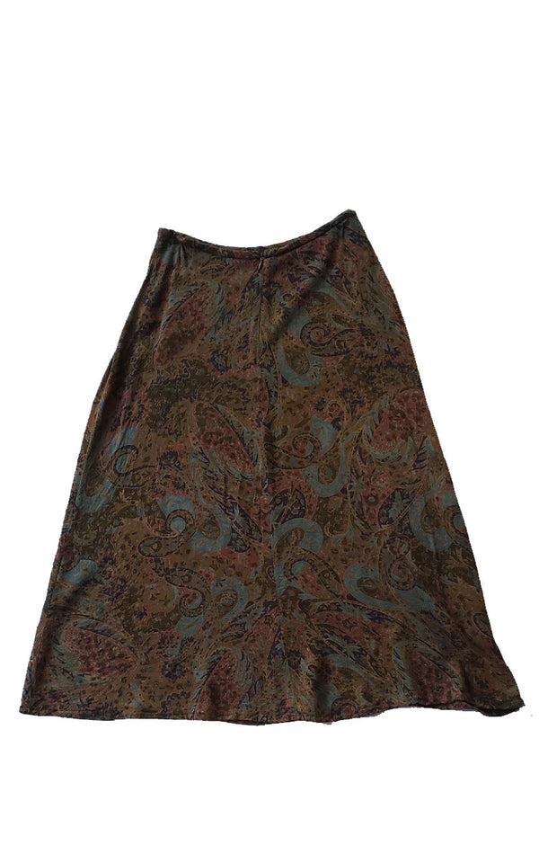 Vintage Ralph Lauren A-line Winter Paisley Skirt - Style a Go-Go