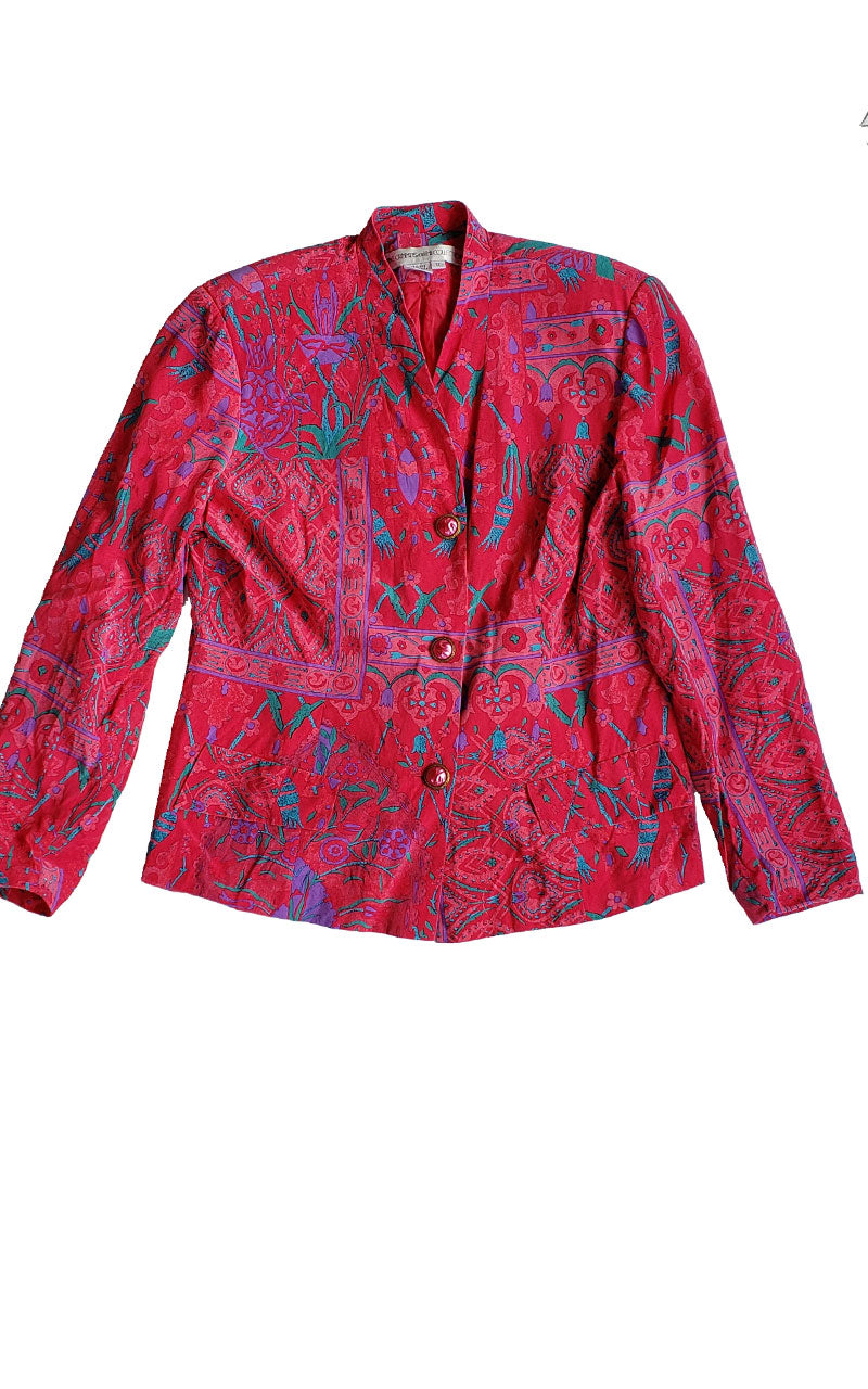 Vintage Anne Crimmins for UMI Collections Hot Pink Blazer