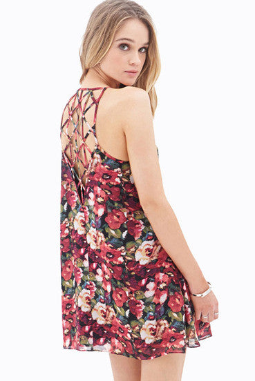 Flora & Fauna Lattice Dress