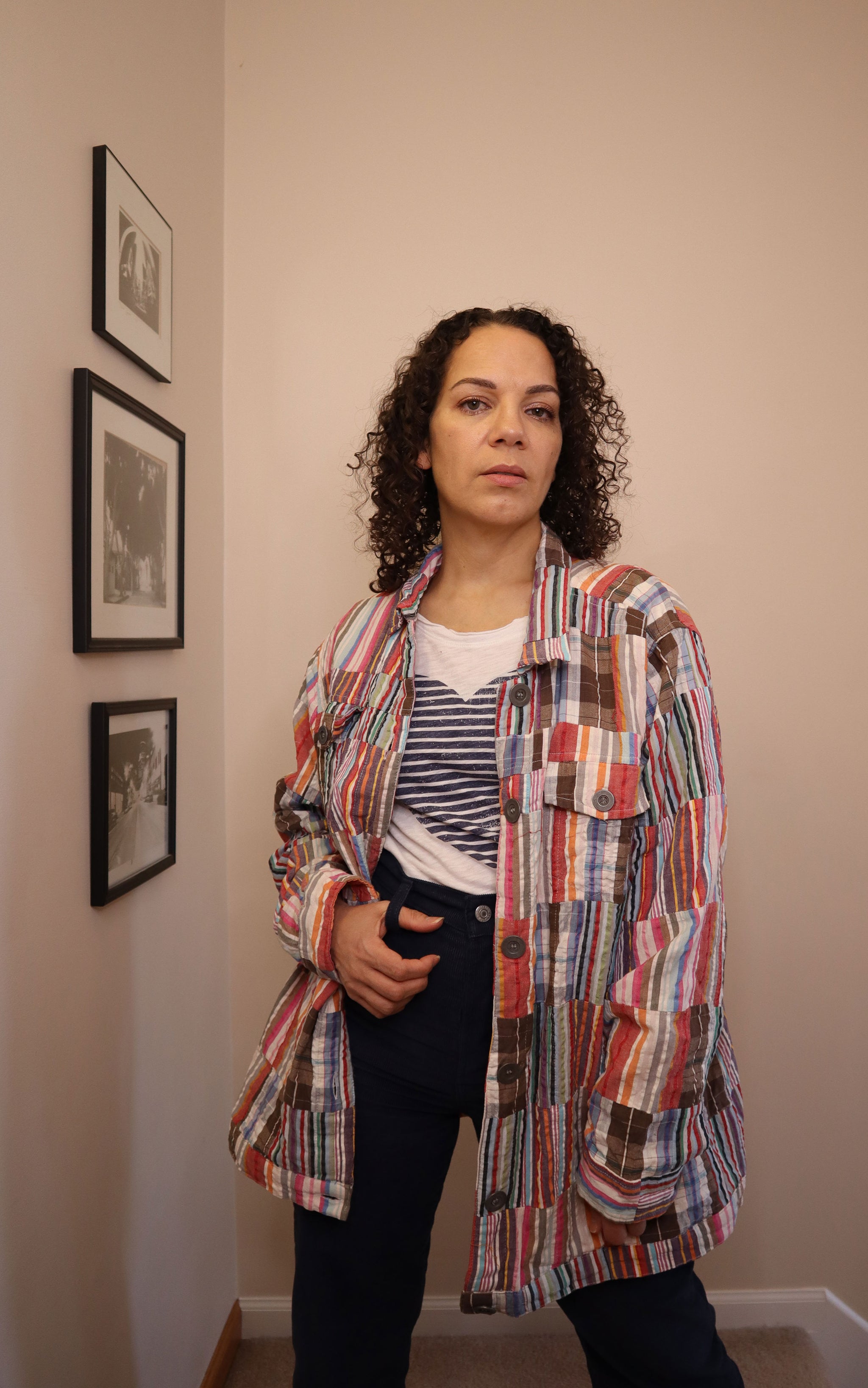 Christopher & Banks Quilted Madras Plaid Jacket - 2X