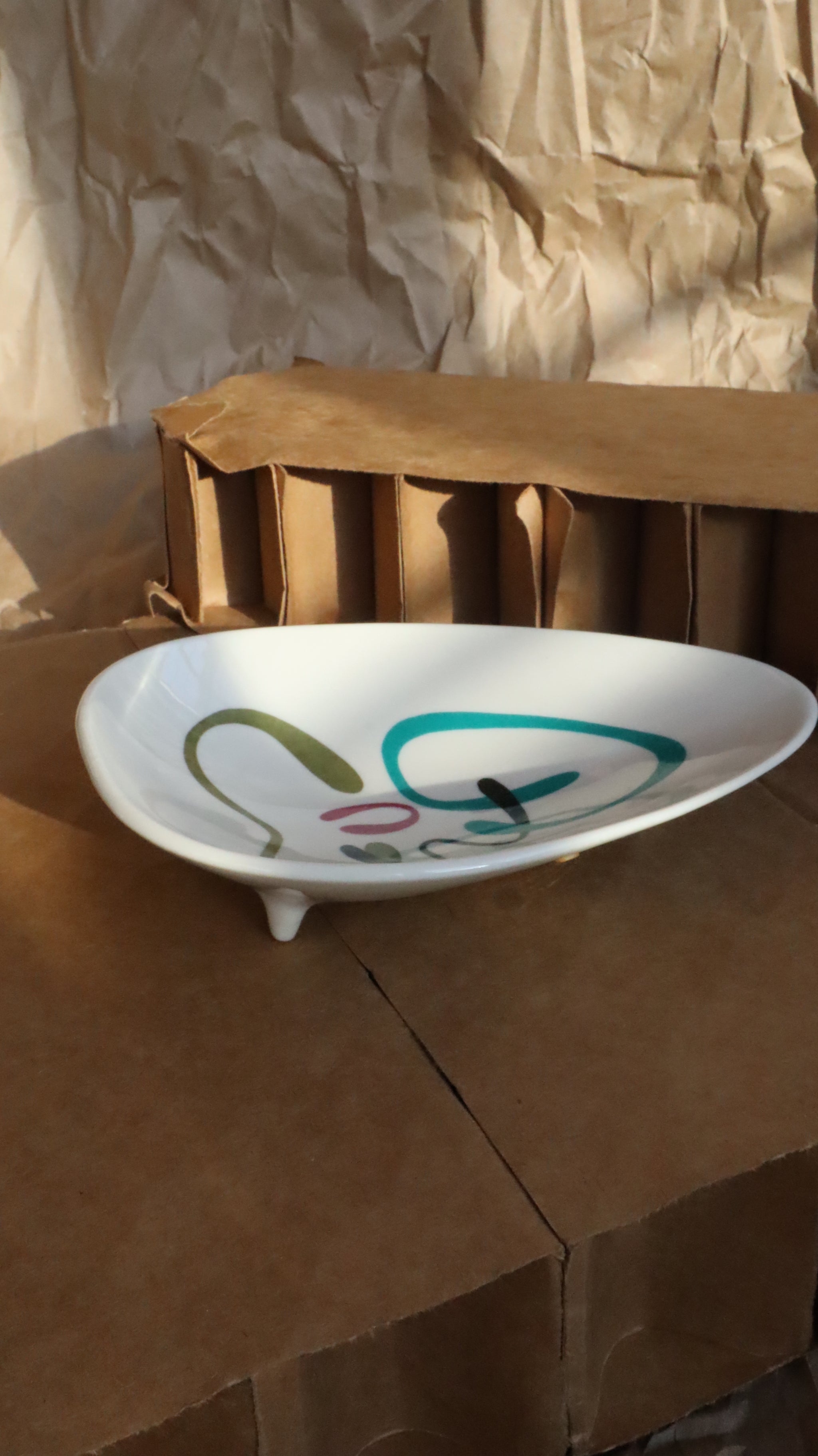 Rare Vintage MCM 1970s 1953 Franciscan GMCB Gladding Mcbean Dish