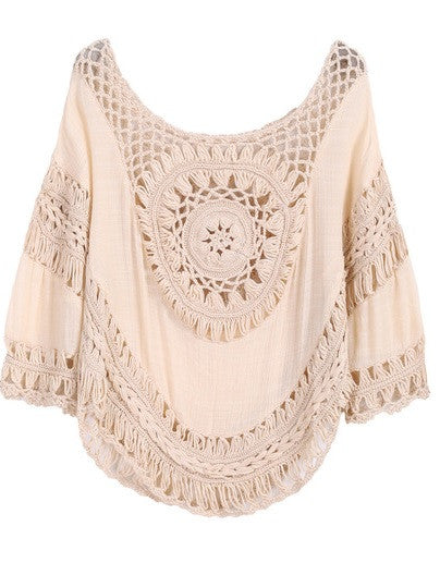 Piece of My Heart Macrame Sweater (Only 1)