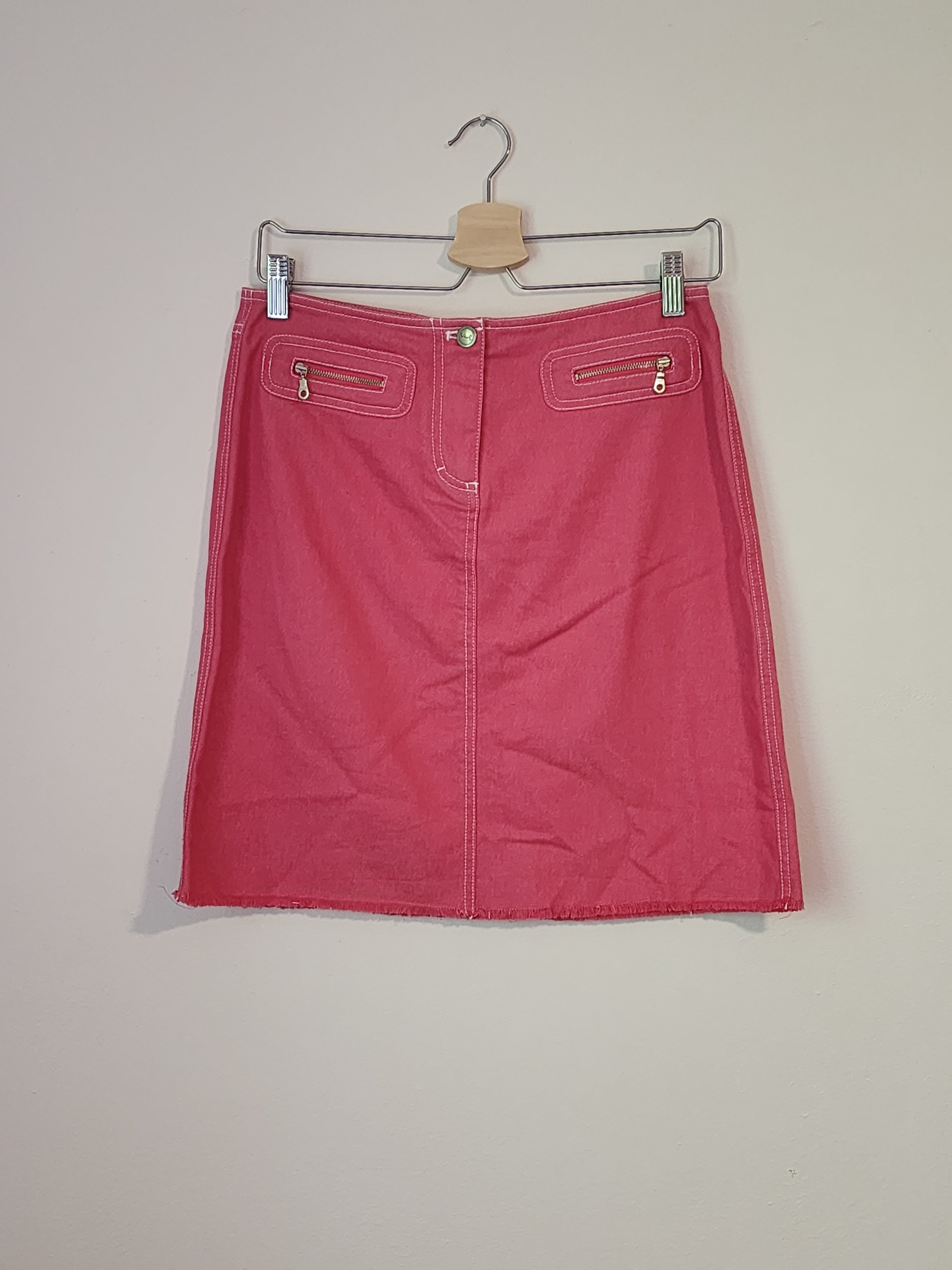 In the Wash Brand Pink Stretch Denim Skirt