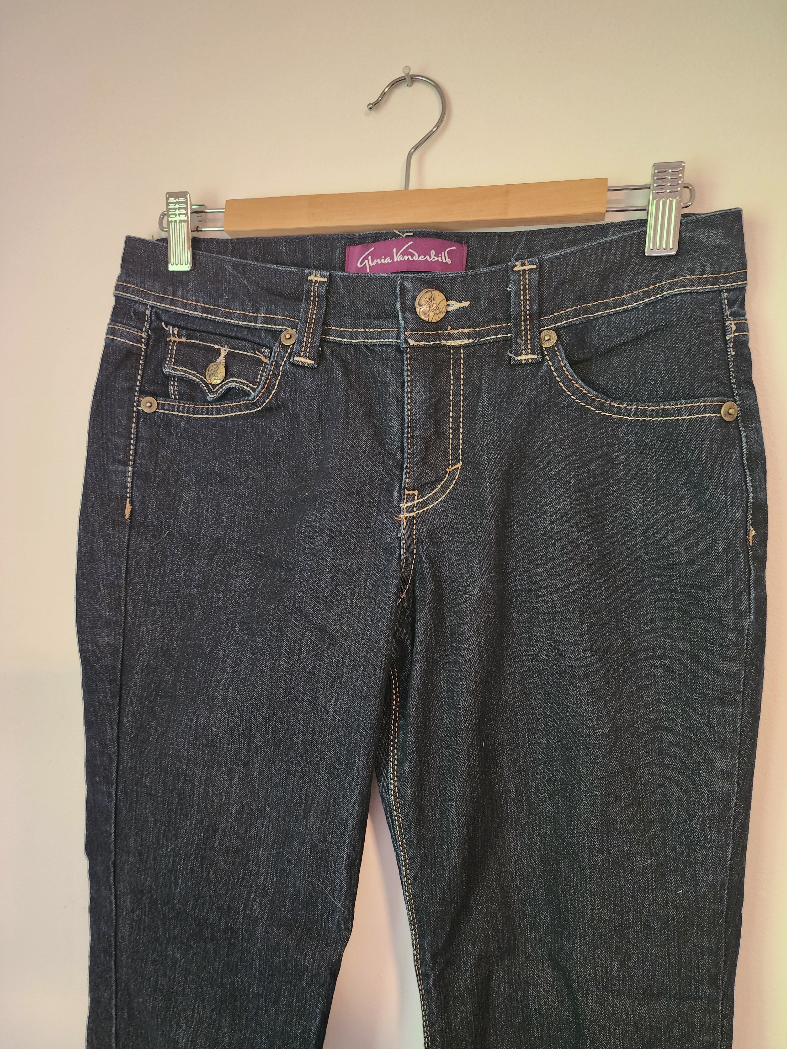 Gloria Vanderbilt Dark Denim Mid Rise Flare Jeans