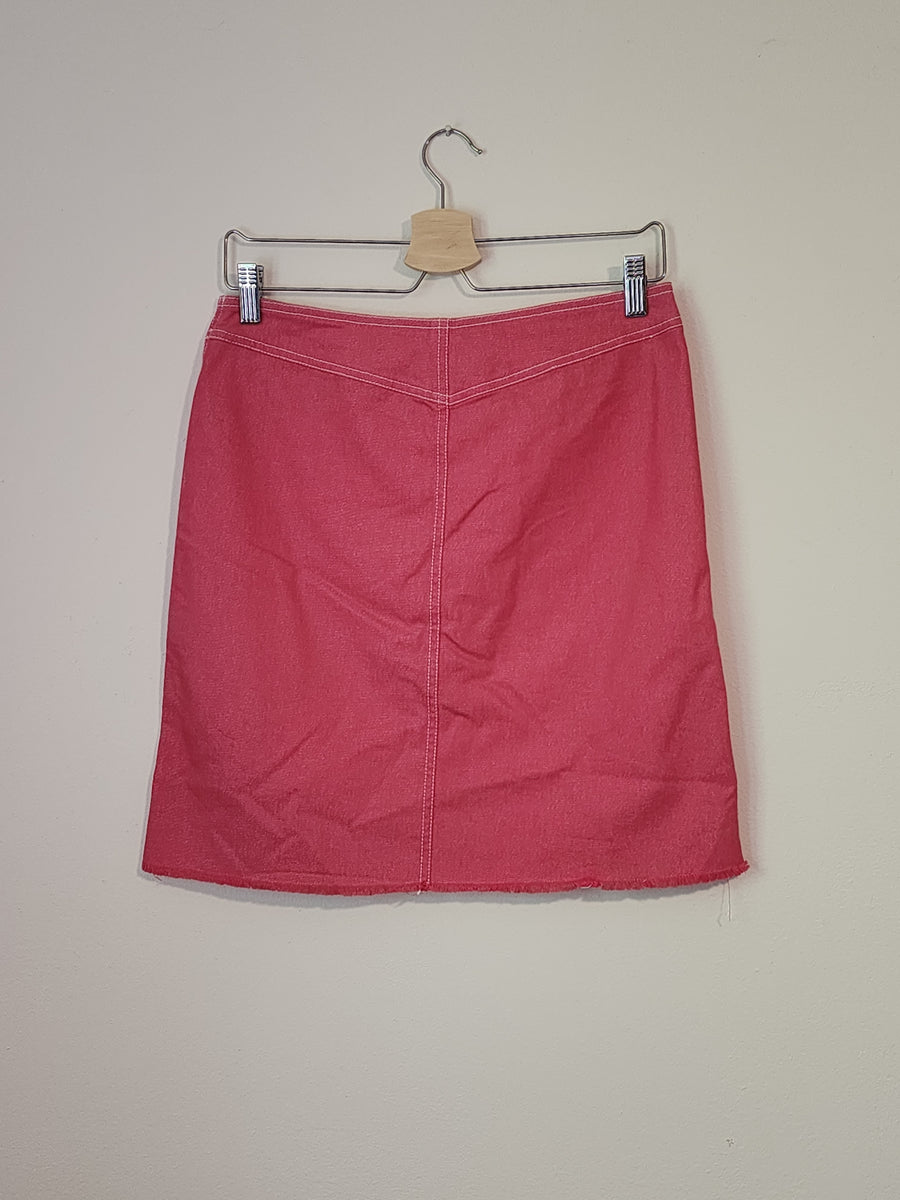 In the Wash Brand Pink Stretch Denim Skirt