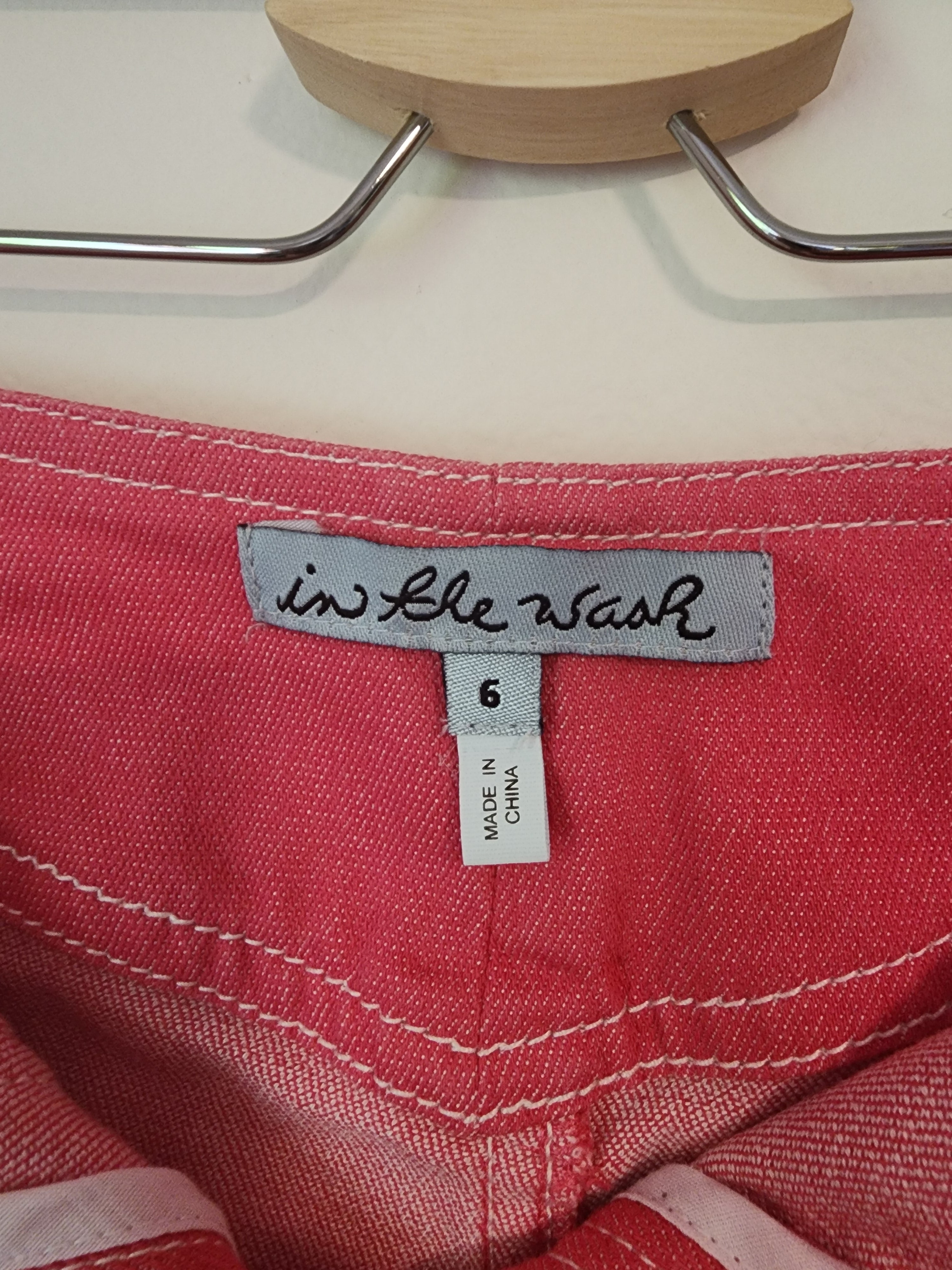 In the Wash Brand Pink Stretch Denim Skirt