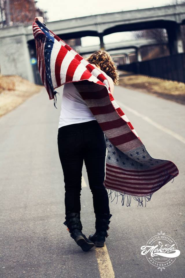 Oh Beautiful Flag Scarf