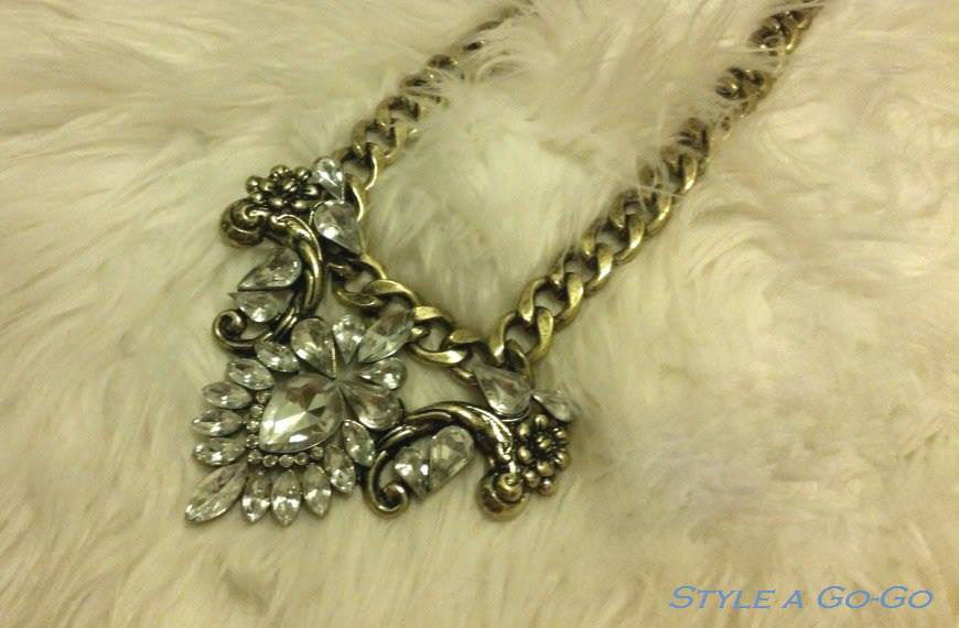 Large Crystal Statement Necklace
