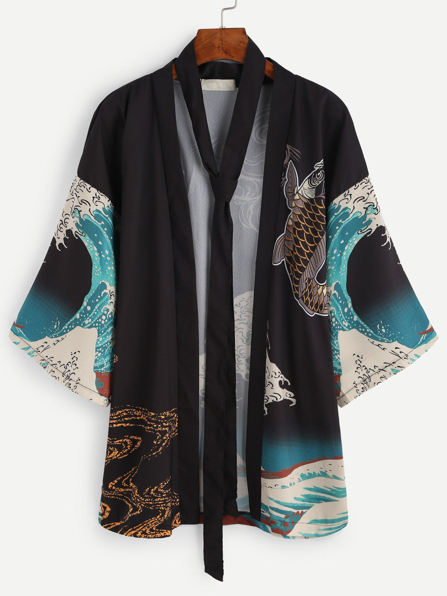 Waves of Time Kimono