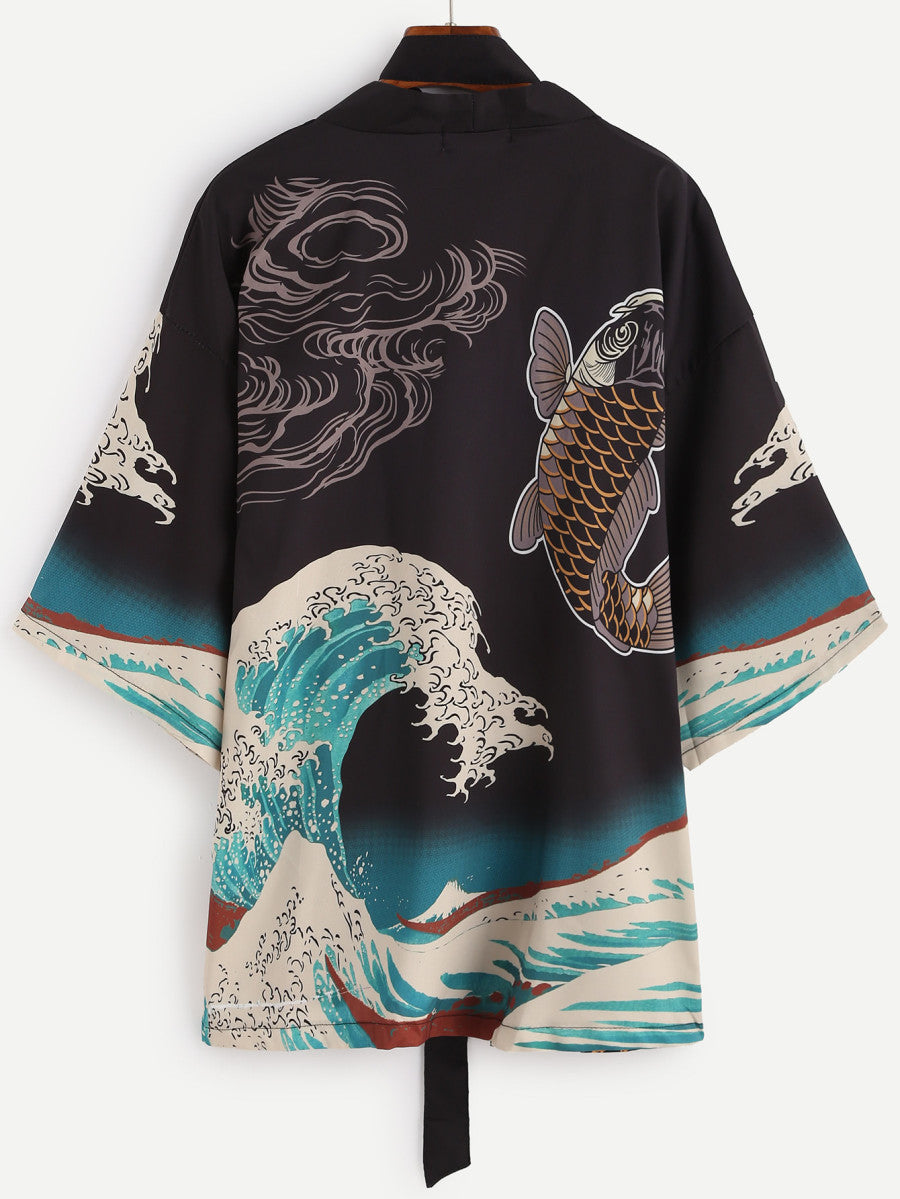 Waves of Time Kimono