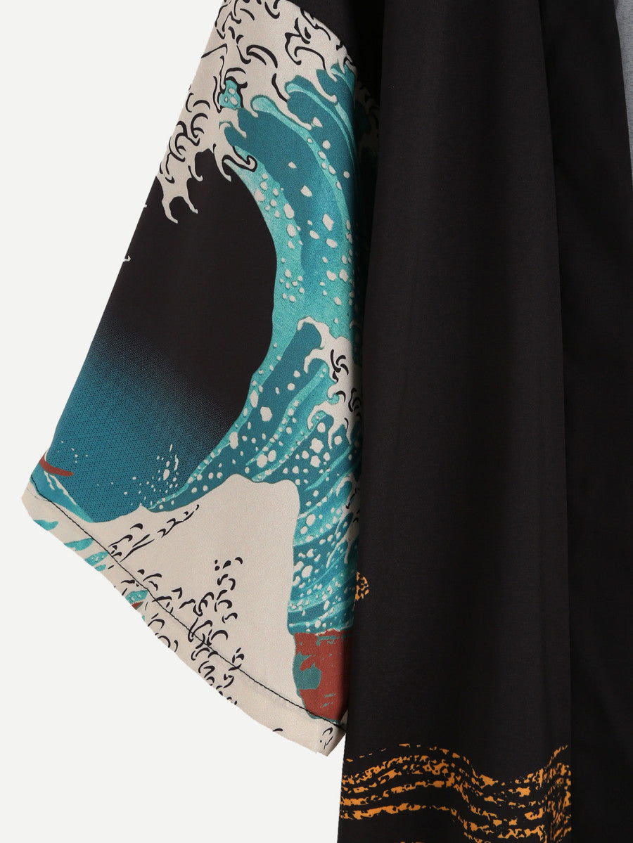Waves of Time Kimono
