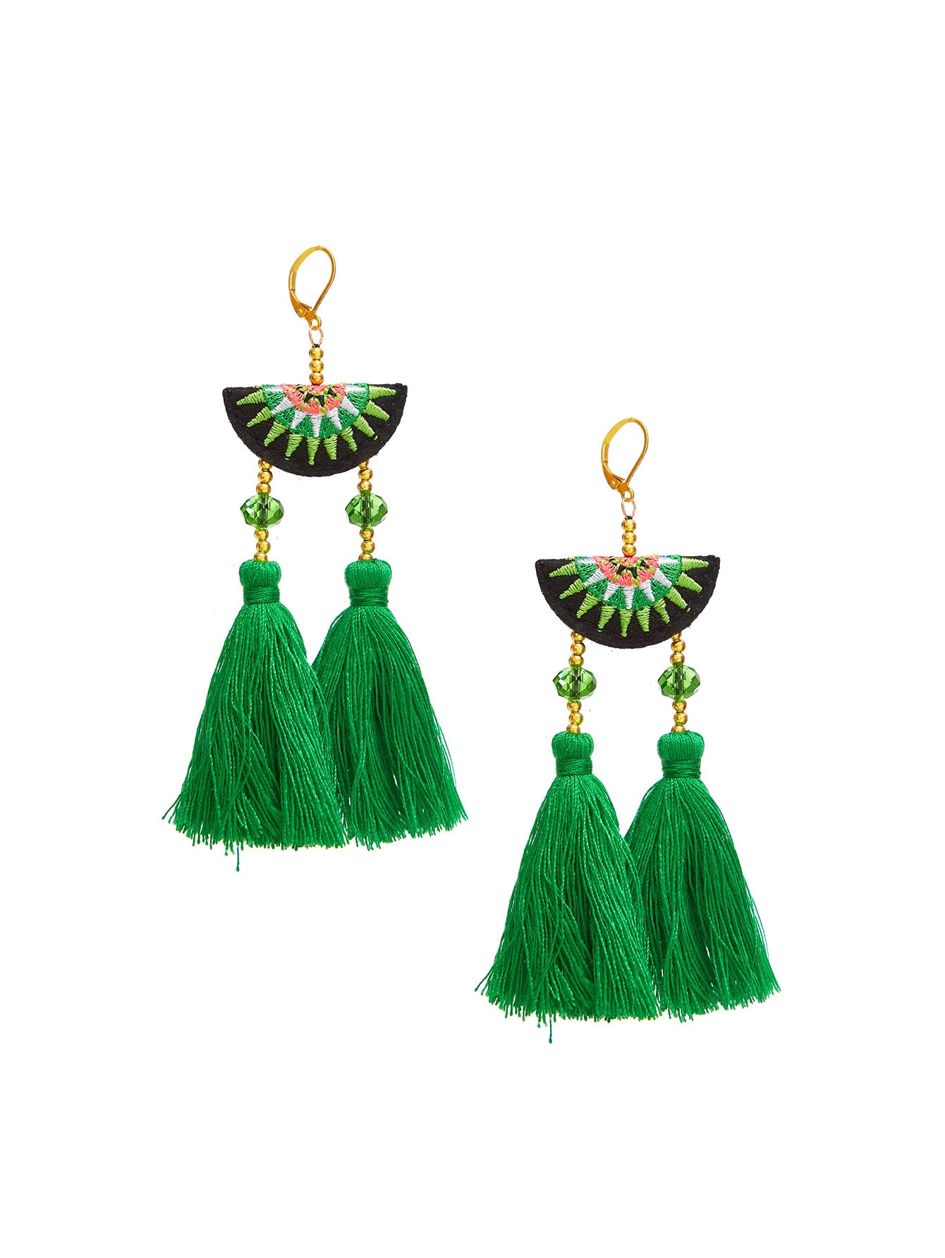 Hung Up On a Dream Earrings - Green