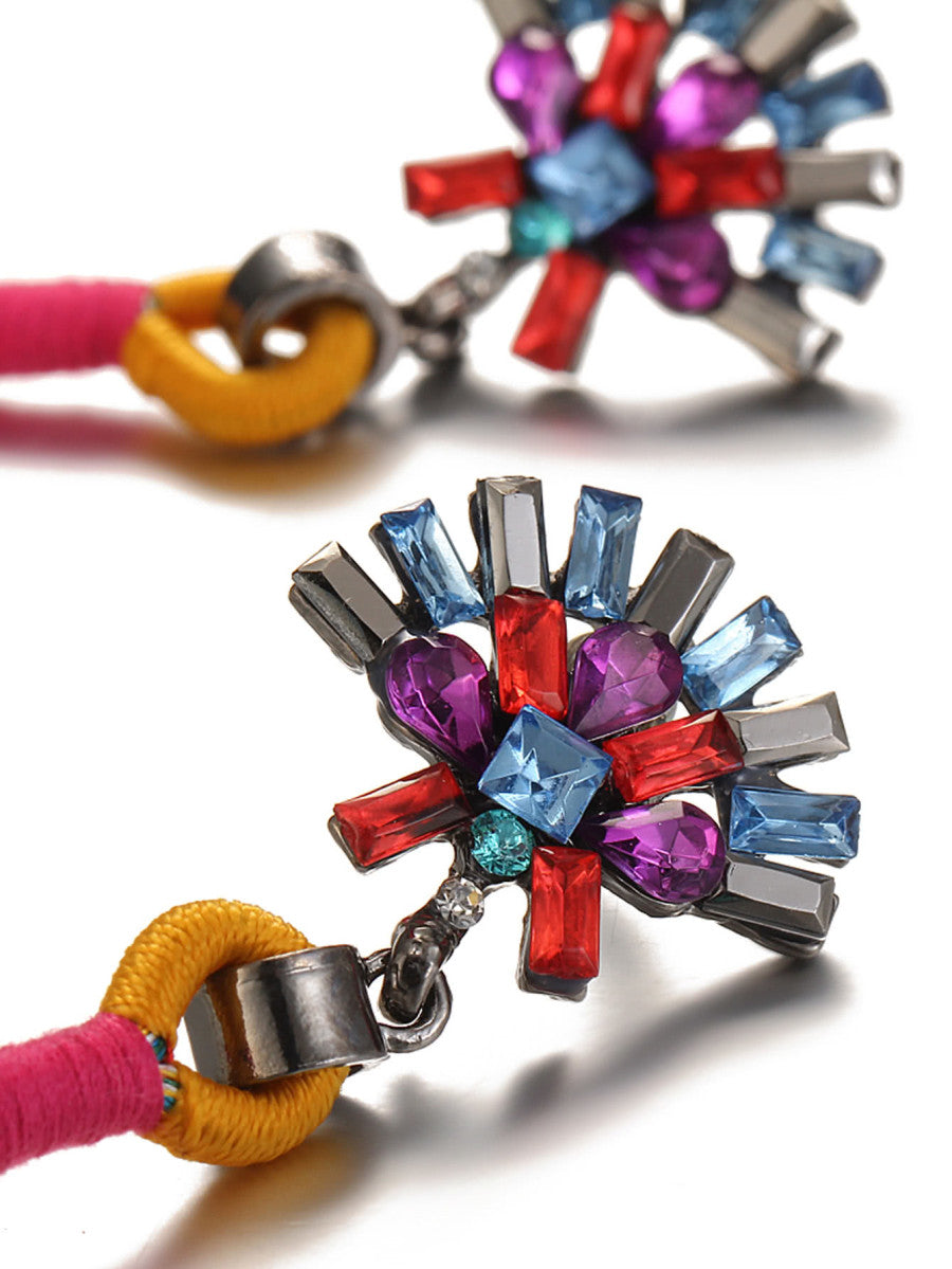 Tuareg Tassel Earrings - Orange