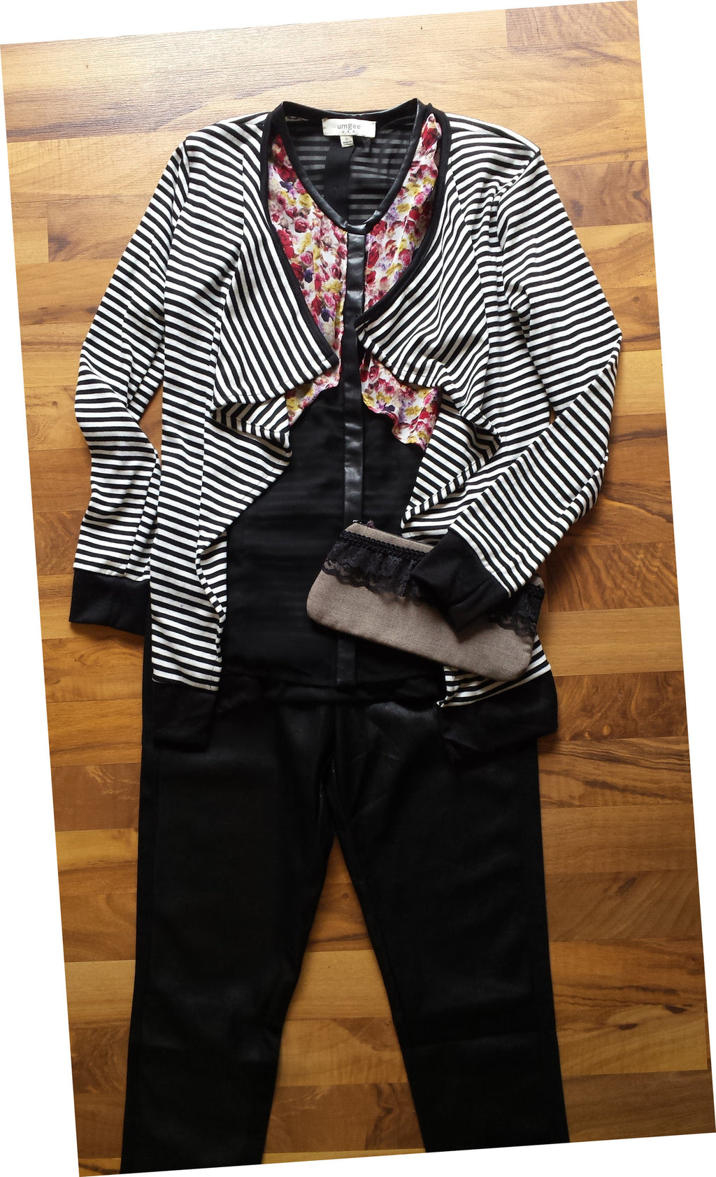 We're All Mad Chiffon Top with Faux Vest