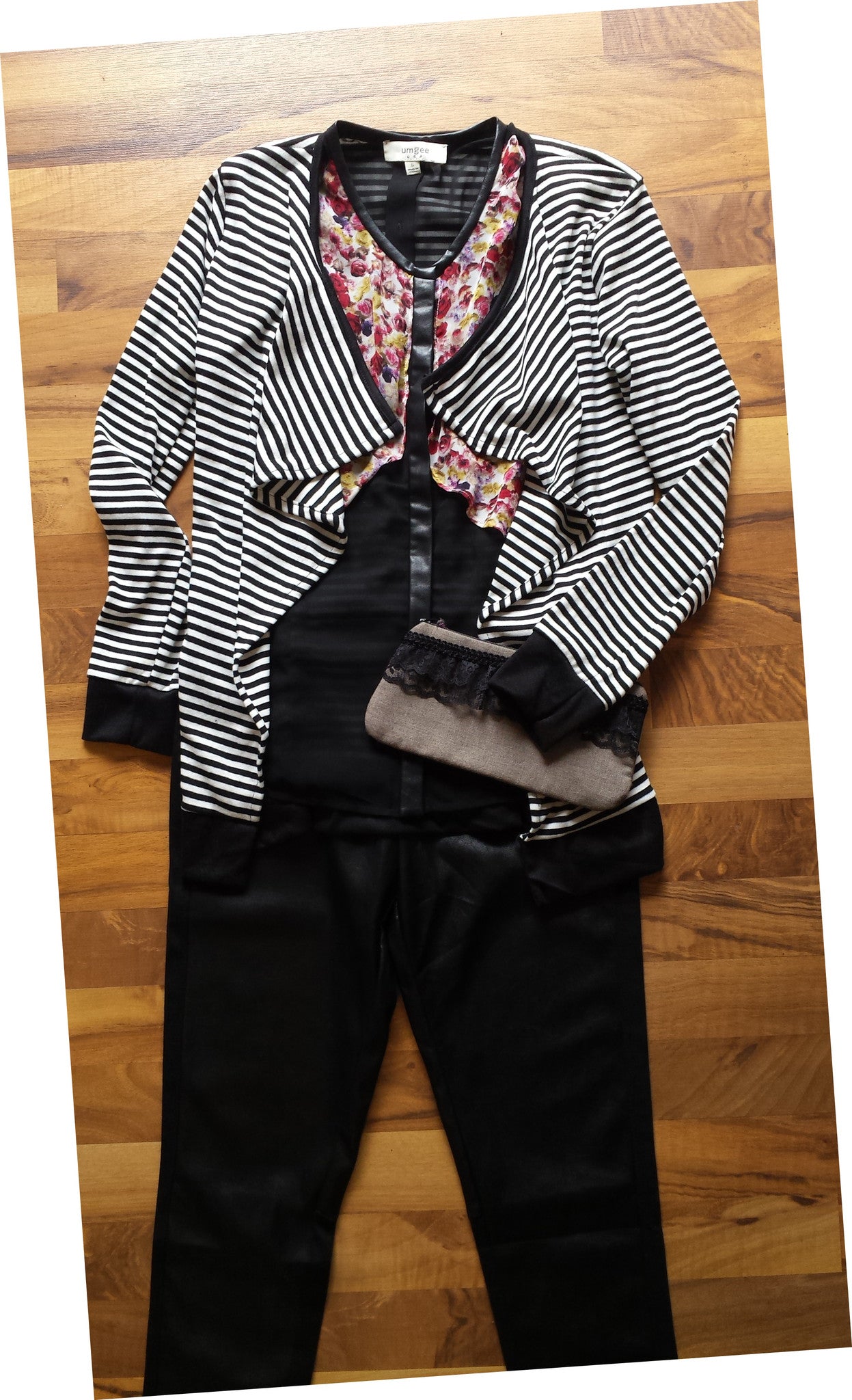 We're All Mad Chiffon Top with Faux Vest