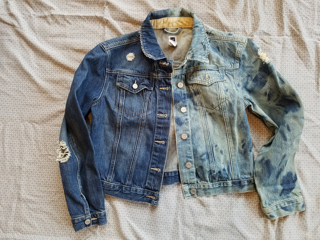 Prince Song Free Altered Denim Jacket 2 Toned