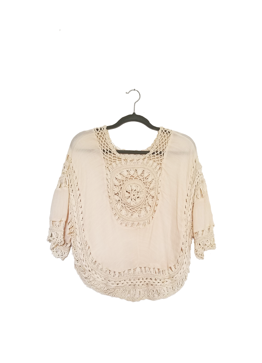 Piece of My Heart Macrame Sweater (Only 1)