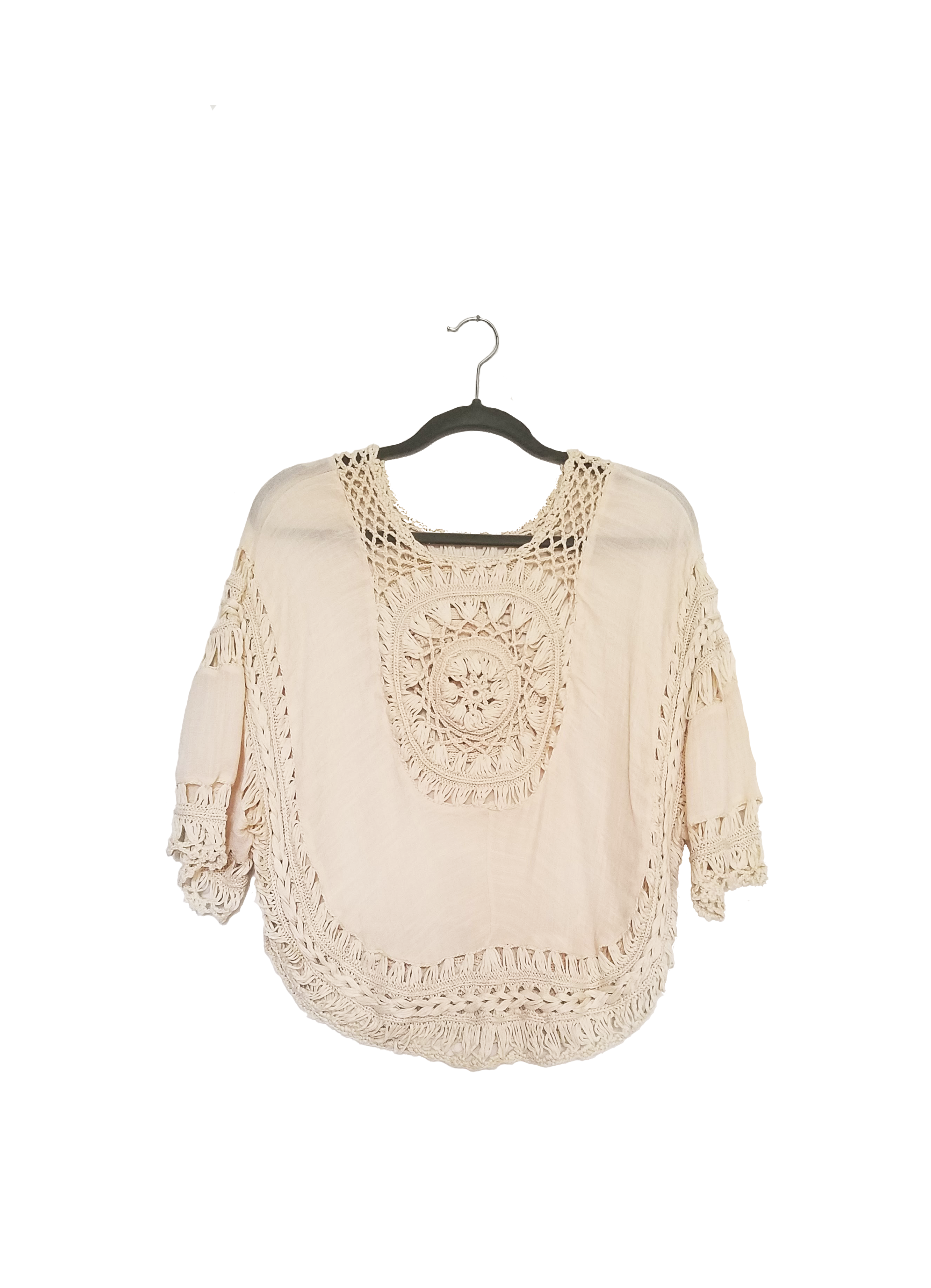 Piece of My Heart Macrame Sweater (Only 1)