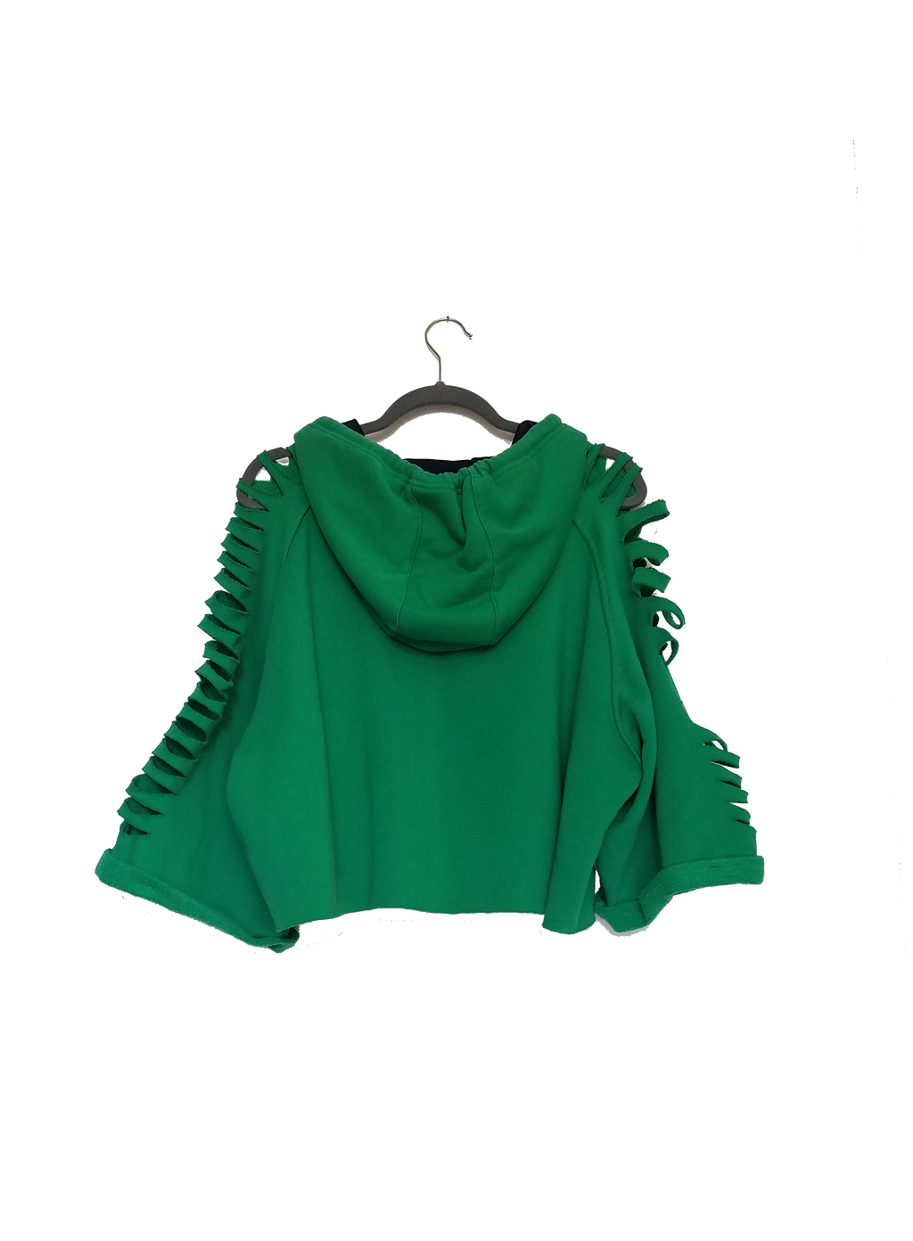 Altered Cropped Adidas Hoodie with Cutout Sleeves (Only 1)