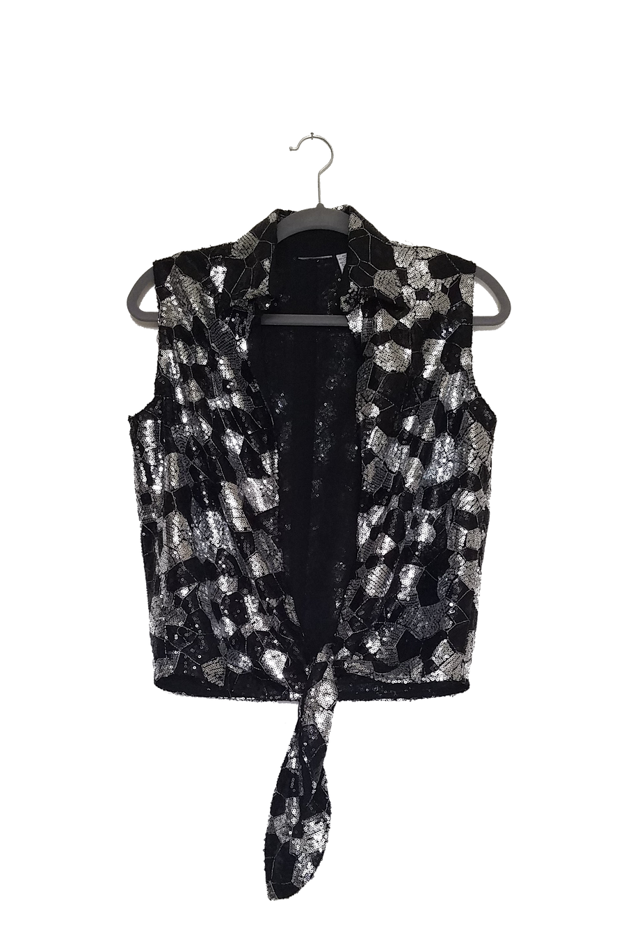 #thejacketproject - Altered Sequin Tie Top/Jacket