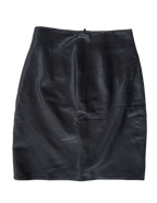 Vintage 90's Black Leather Mini Skirt