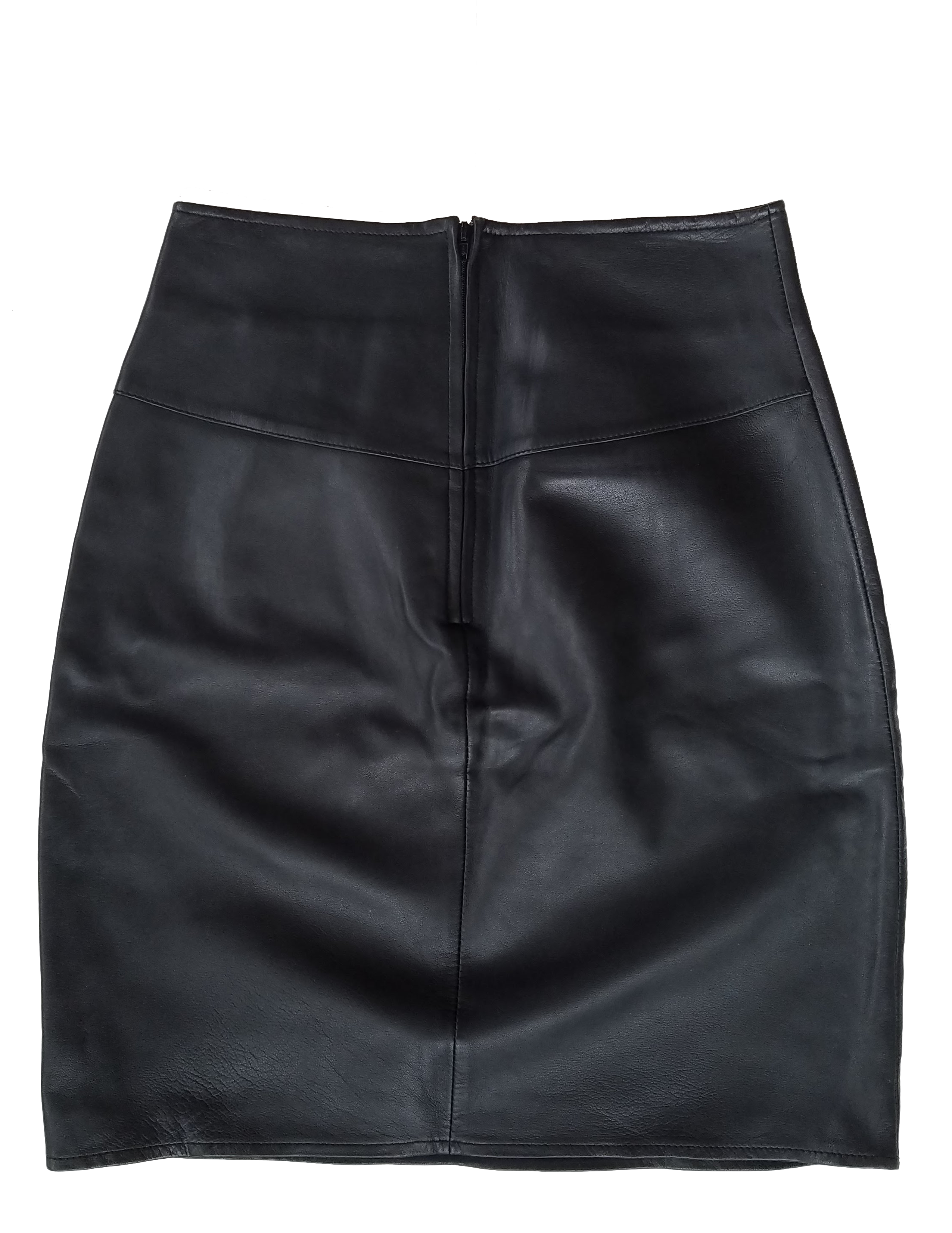 Vintage 90's Black Leather Mini Skirt