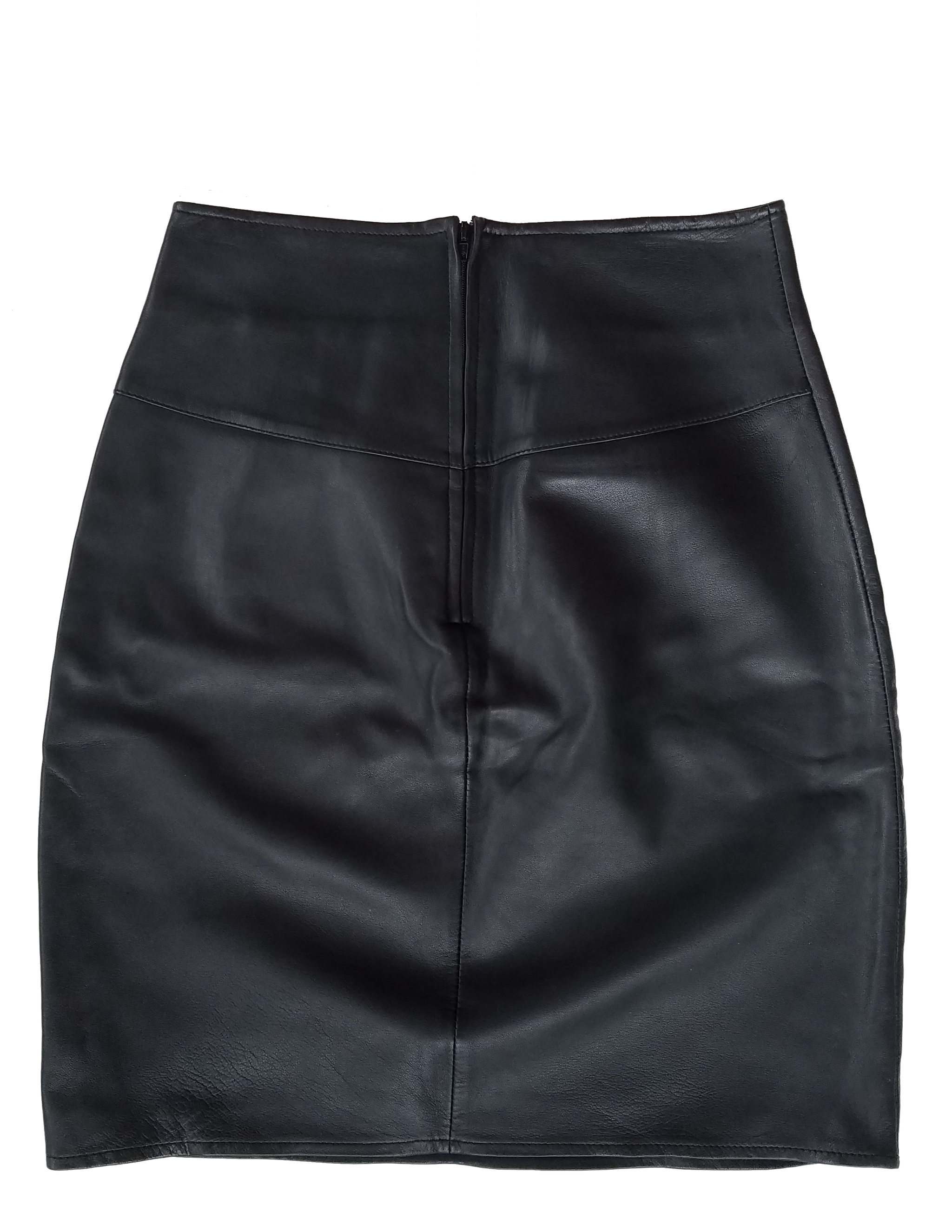 Vintage 90's Black Leather Mini Skirt