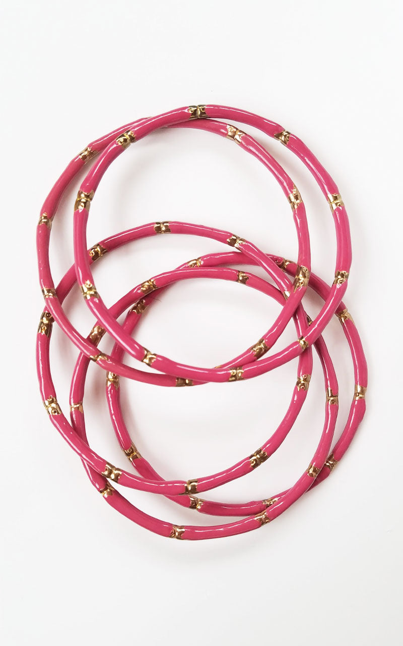Pink Bamboo Bangle