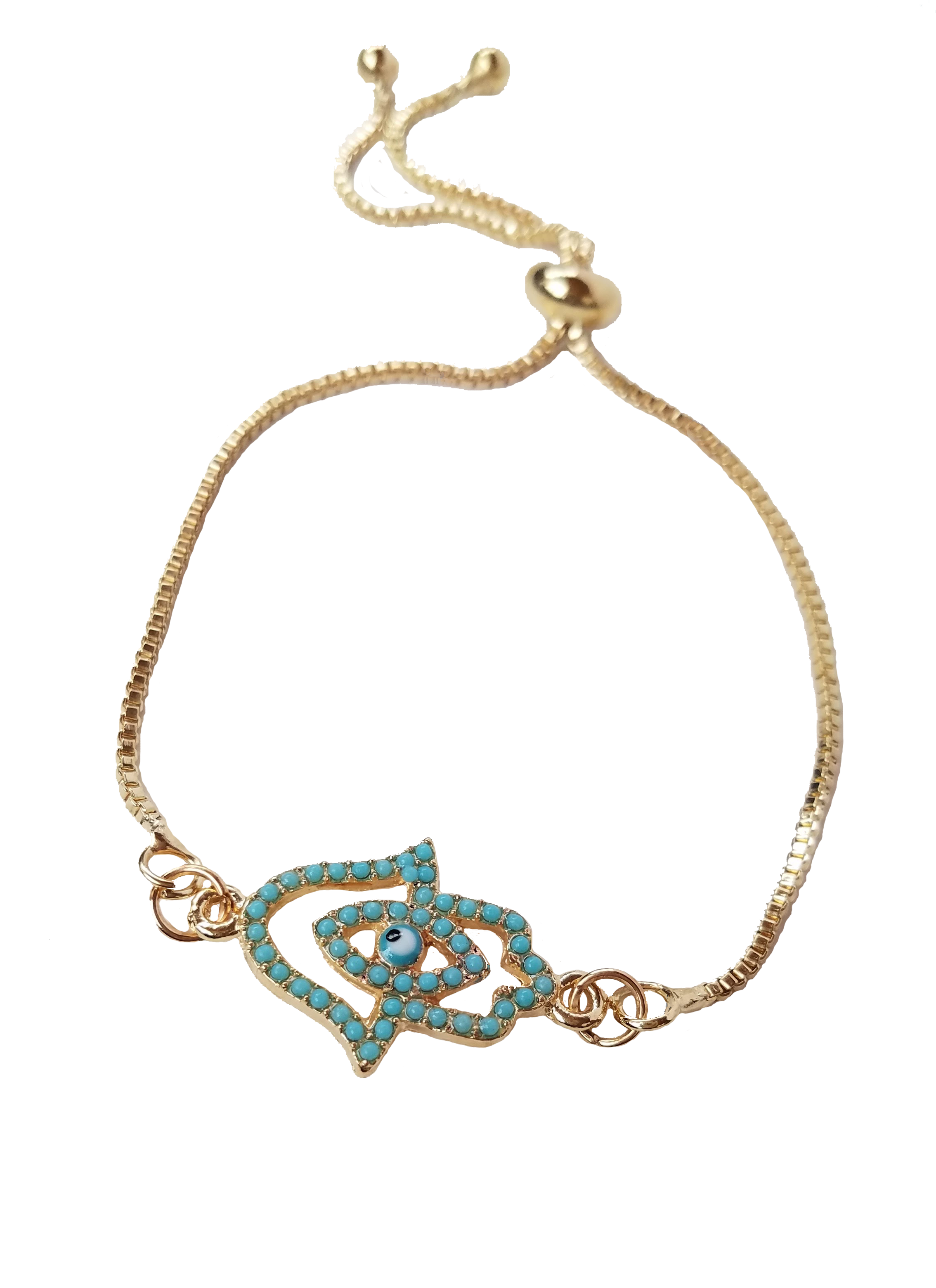 Calming Charm Hamsa Bracelet