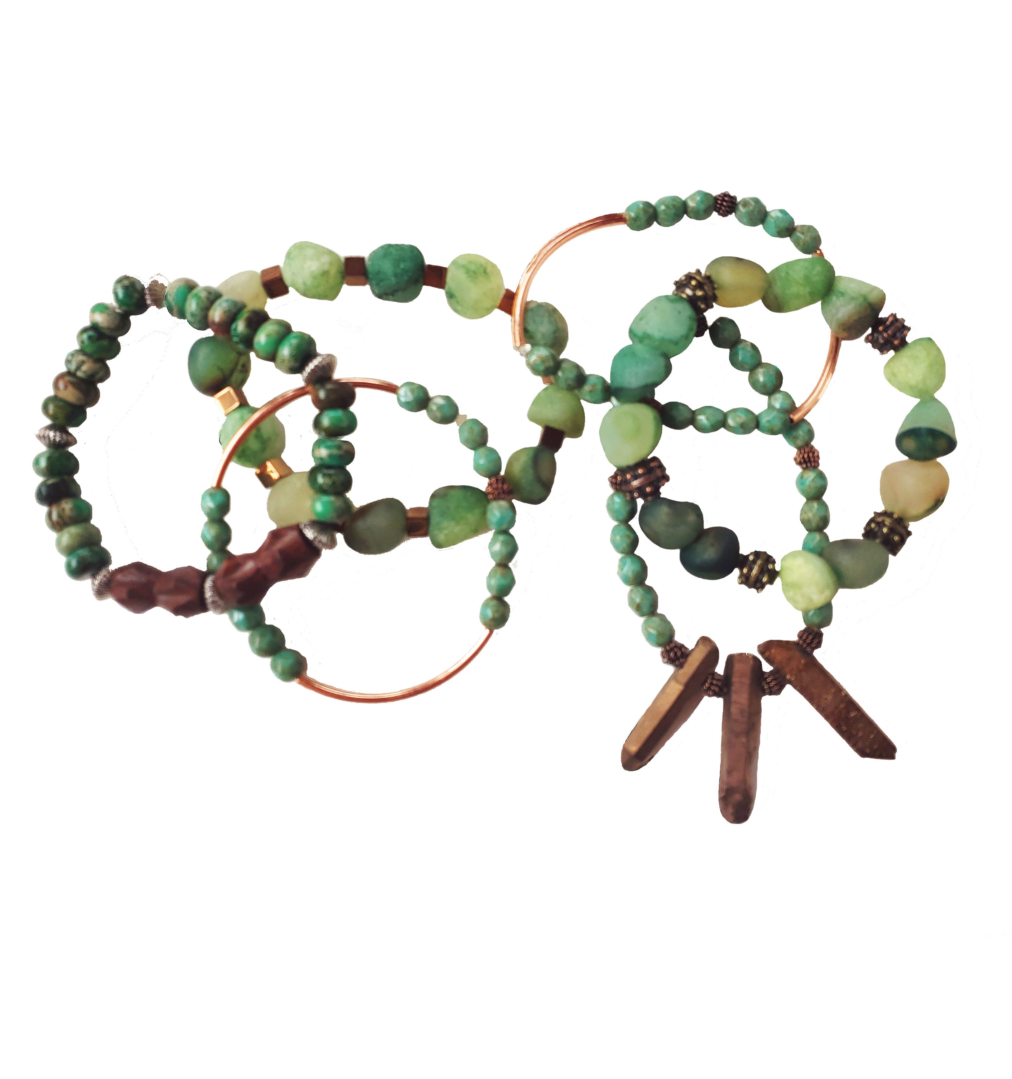 Of the Earth Collection - Handmade Beaded Bracelets (choose 1)