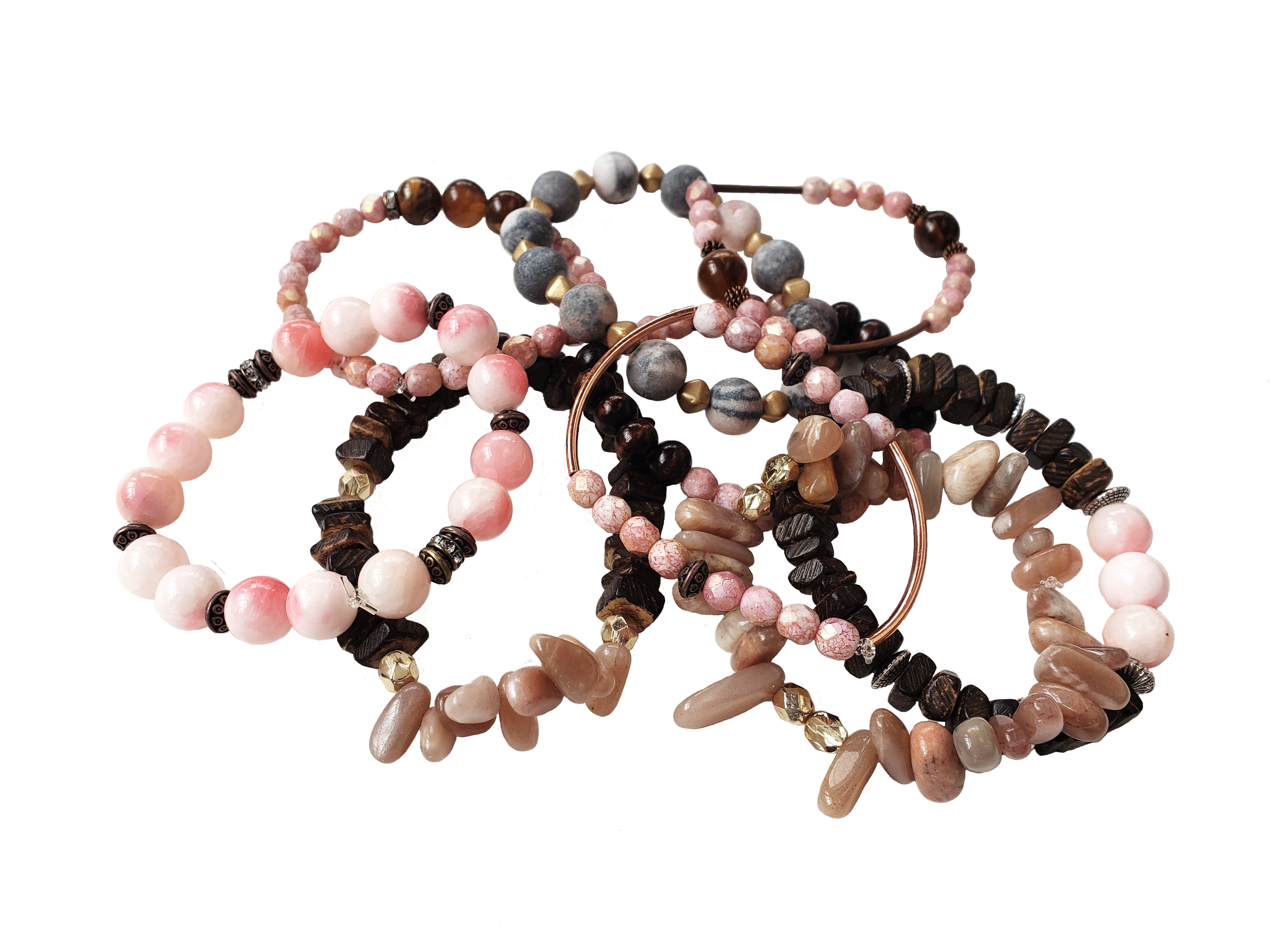Pamplemousse Collection - Handmade Beaded Bracelets (choose 1)