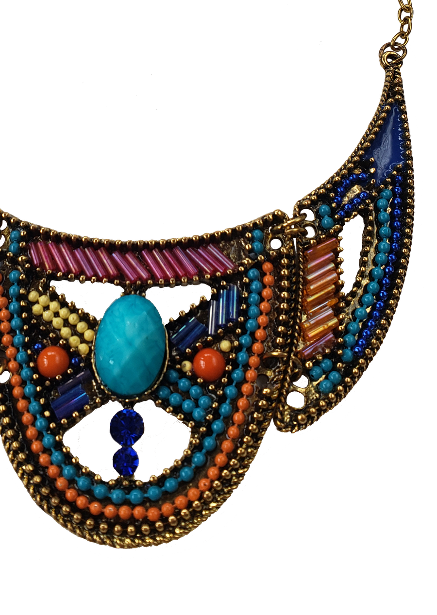 Lake Texcoco Beaded Necklace