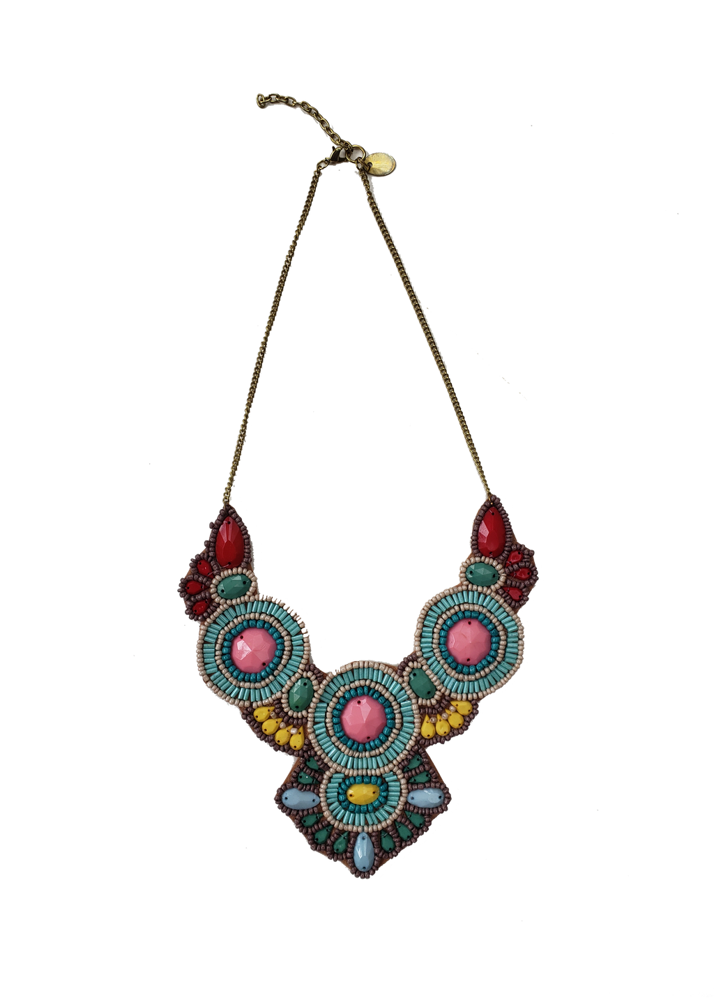 The Anthropologist Beaded Bib Necklace