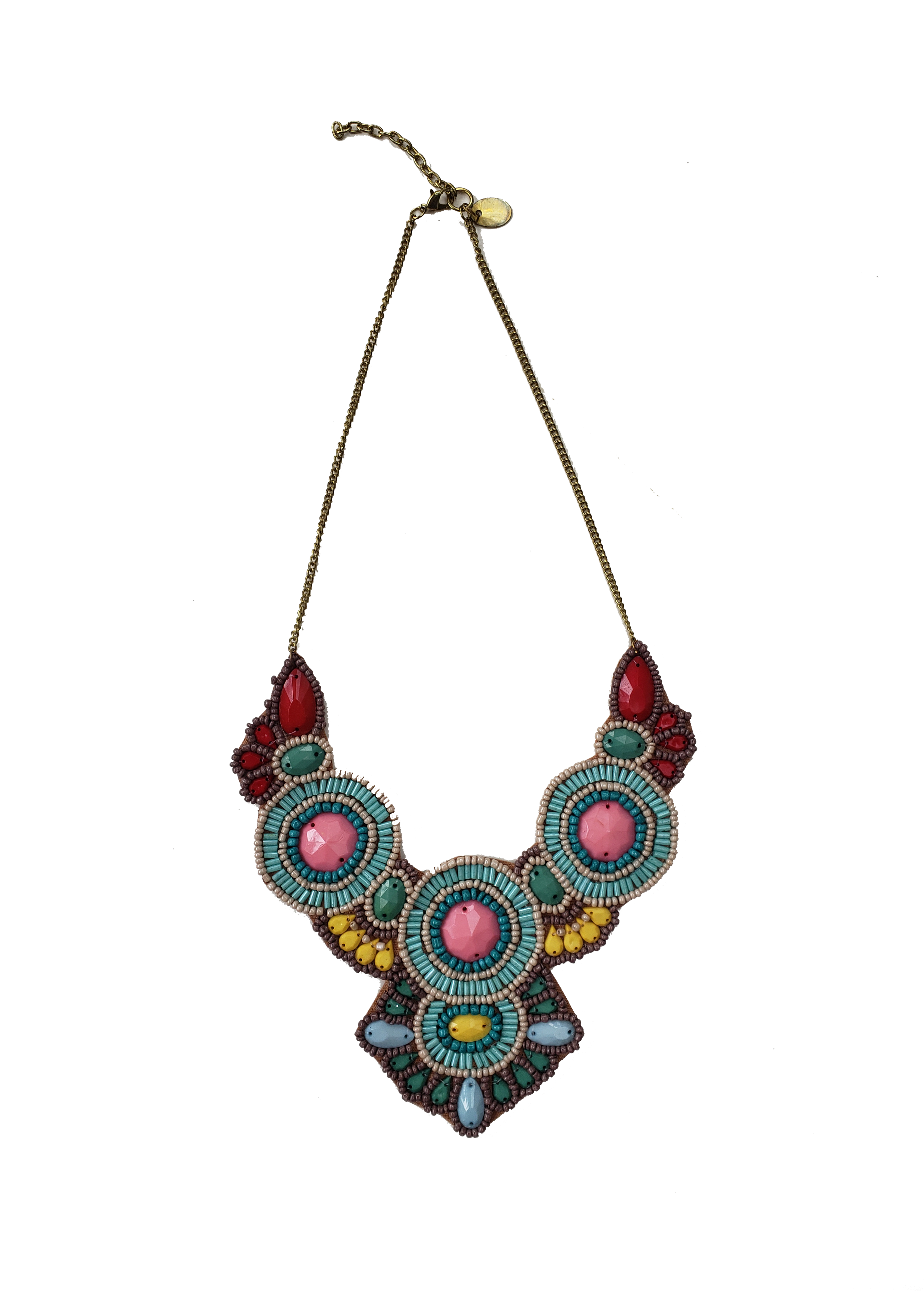 The Anthropologist Beaded Bib Necklace