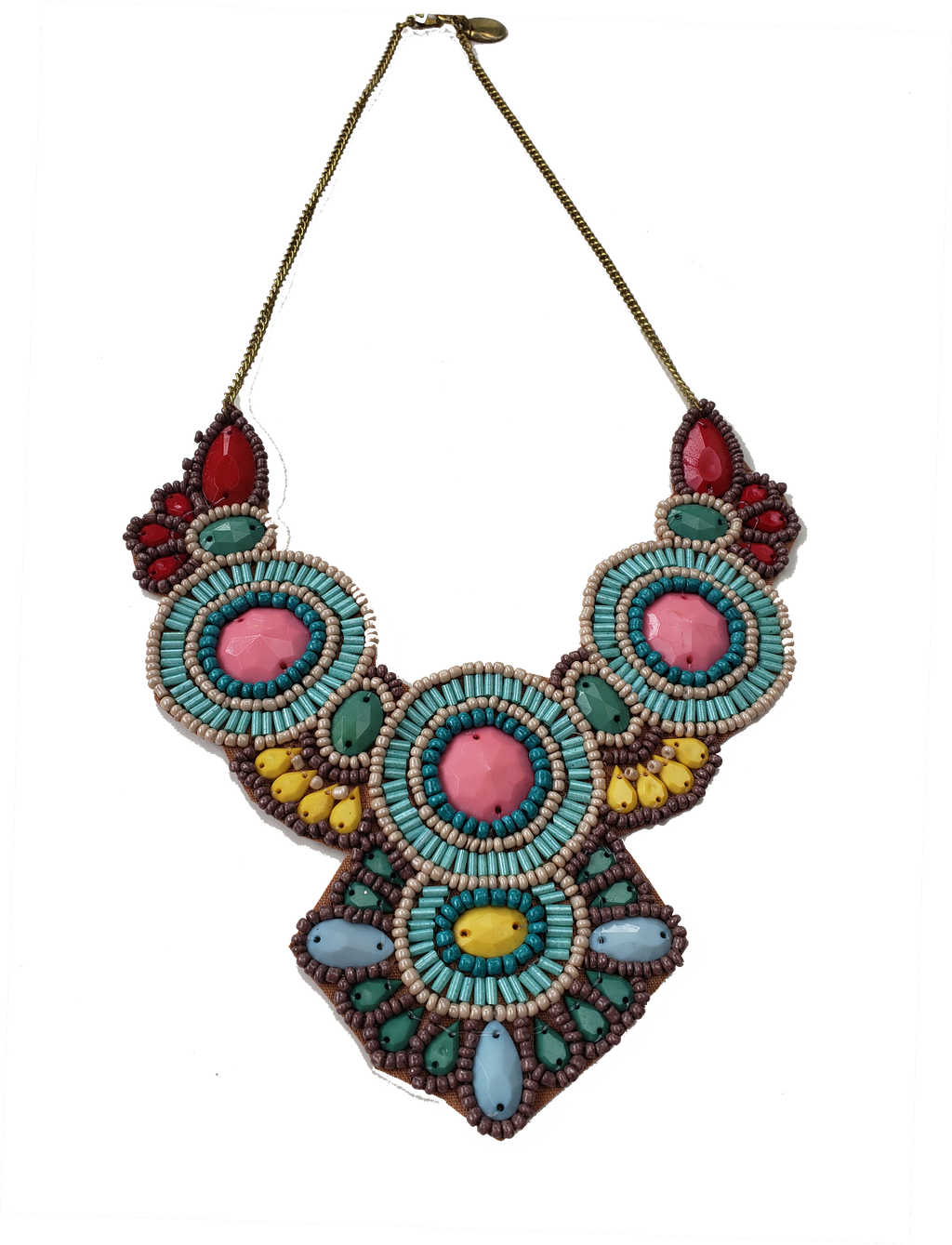 The Anthropologist Beaded Bib Necklace