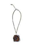 Rock Steady Agate Slice Necklace