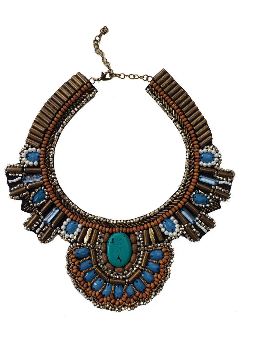 Hippie Shake Beaded Bib Necklace