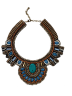 Hippie Shake Beaded Bib Necklace
