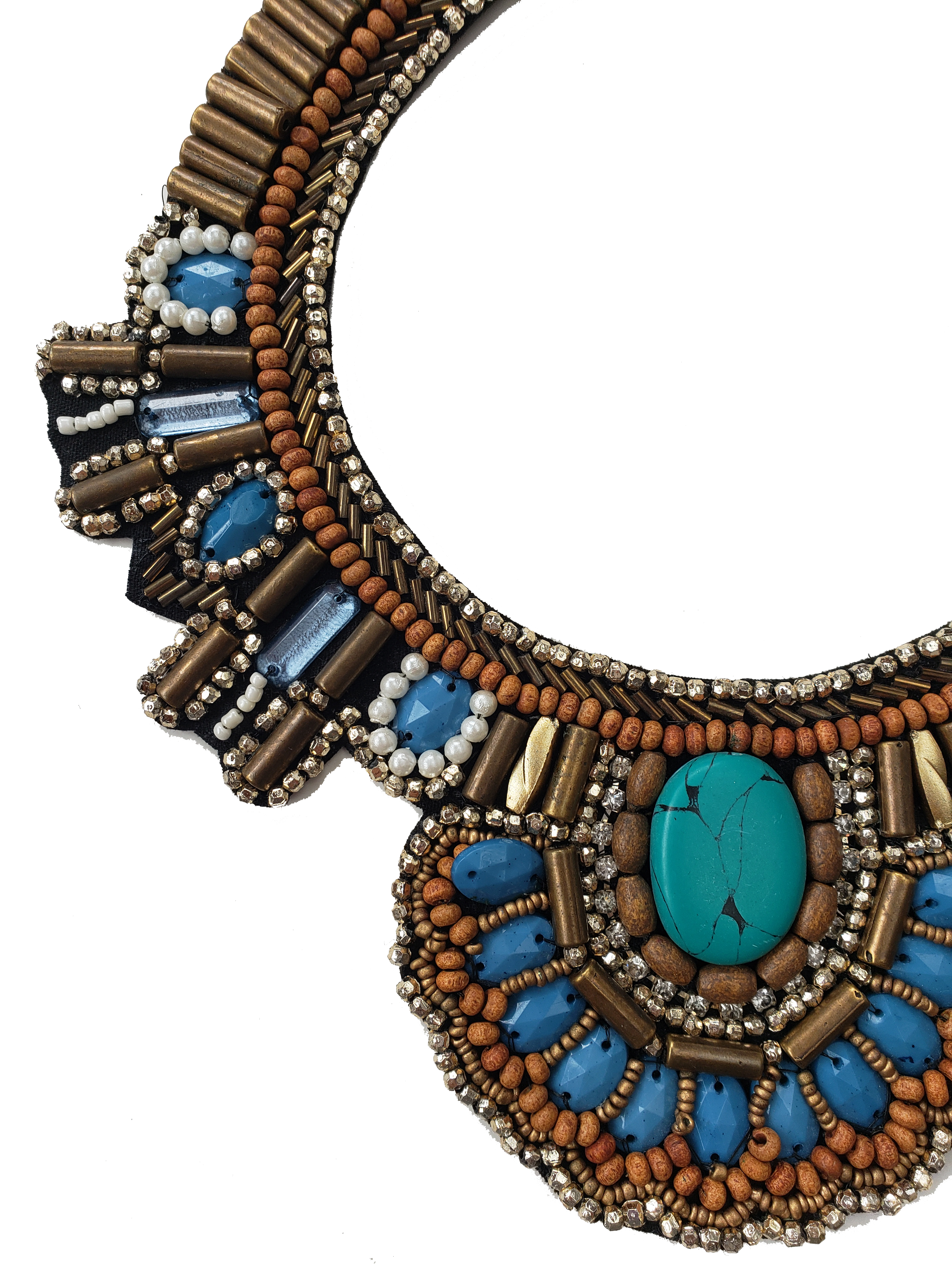 Hippie Shake Beaded Bib Necklace