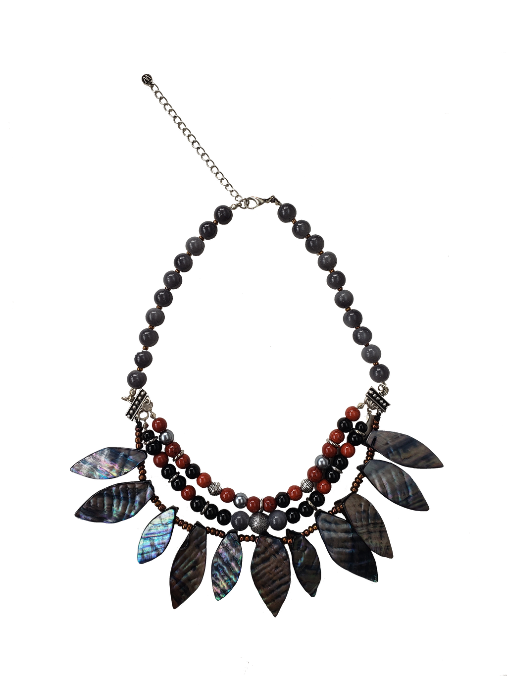 Aquarius Bead & Shell Layer Necklace