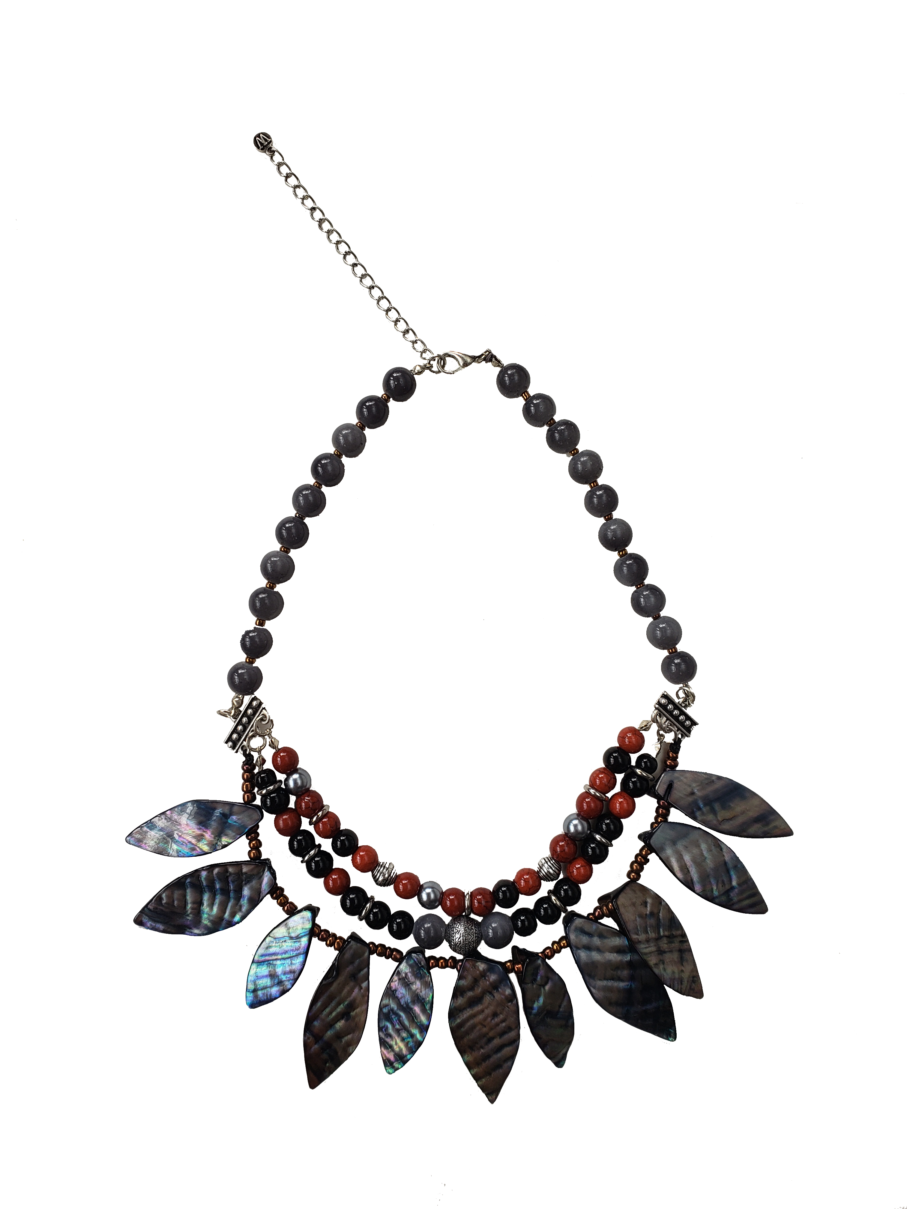 Aquarius Bead & Shell Layer Necklace