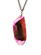 Rock Steady Agate Slice Necklace
