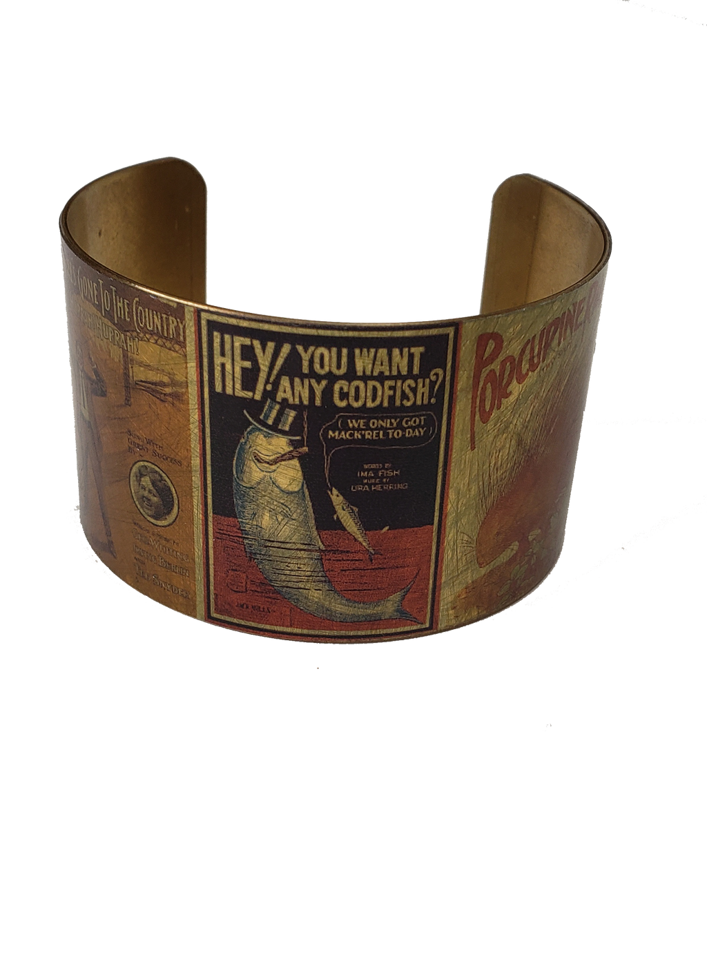 Vintage Ads Cuff Bracelet