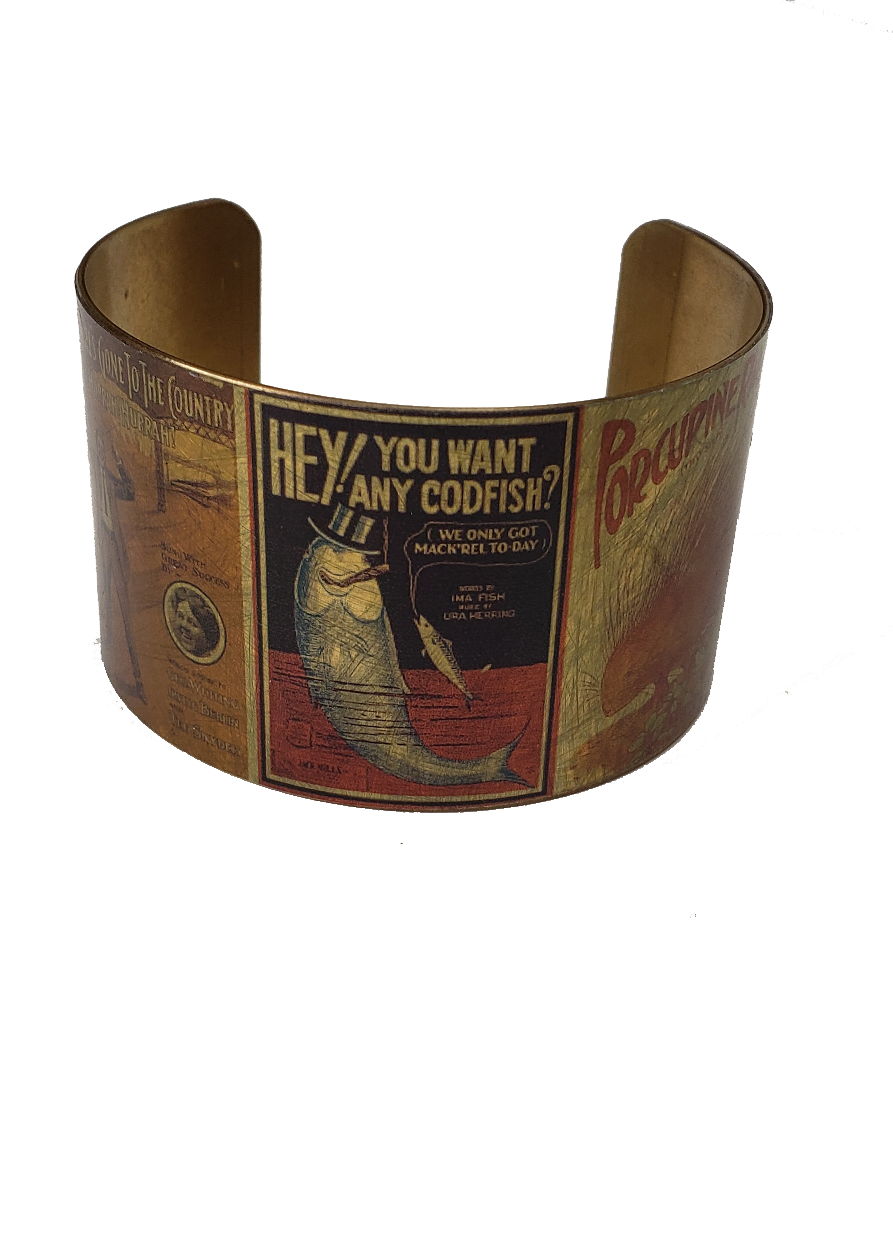 Vintage Ads Cuff Bracelet