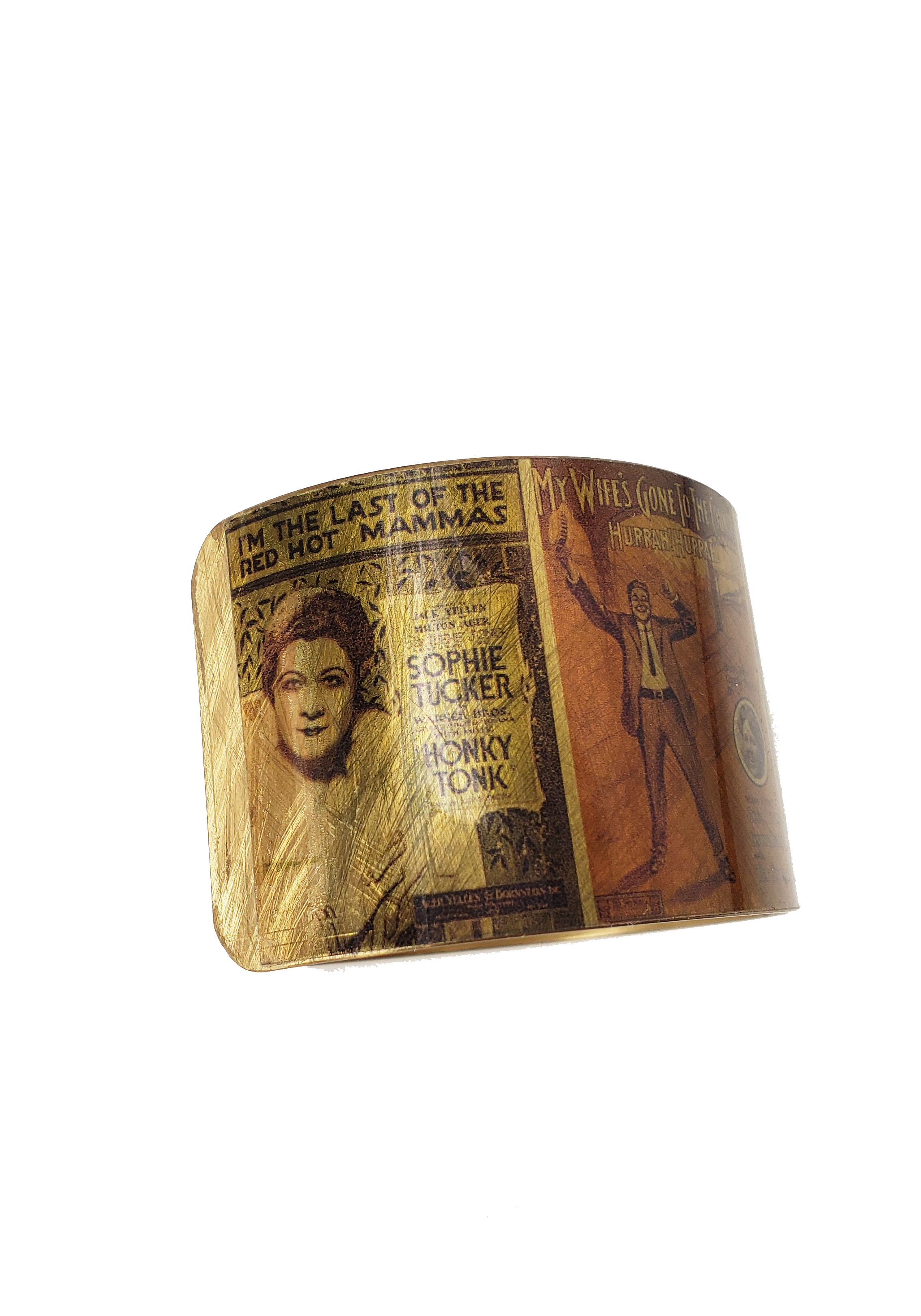Vintage Ads Cuff Bracelet