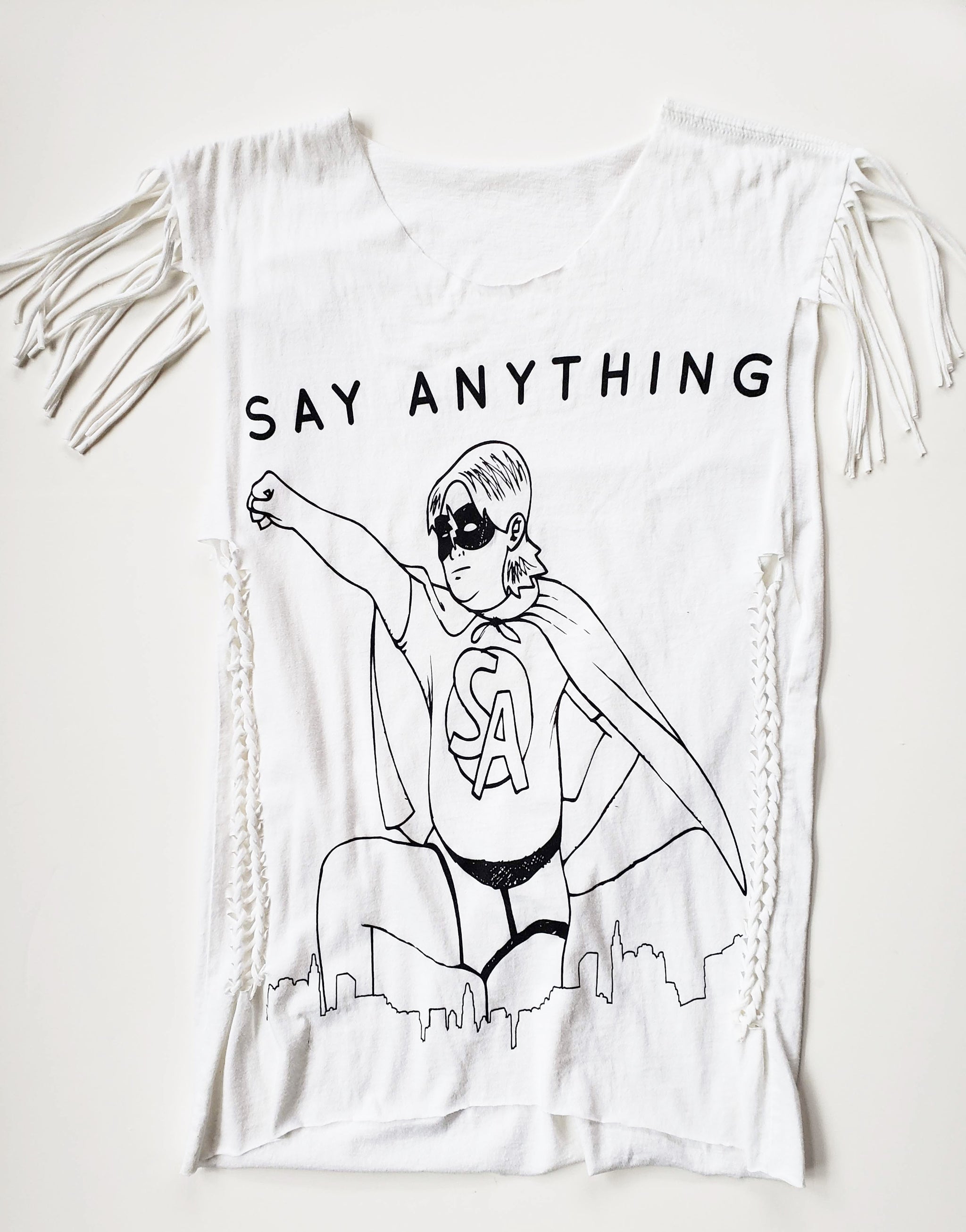 Altered Say Anything Graphic  Slashed  Tee (Only 1)