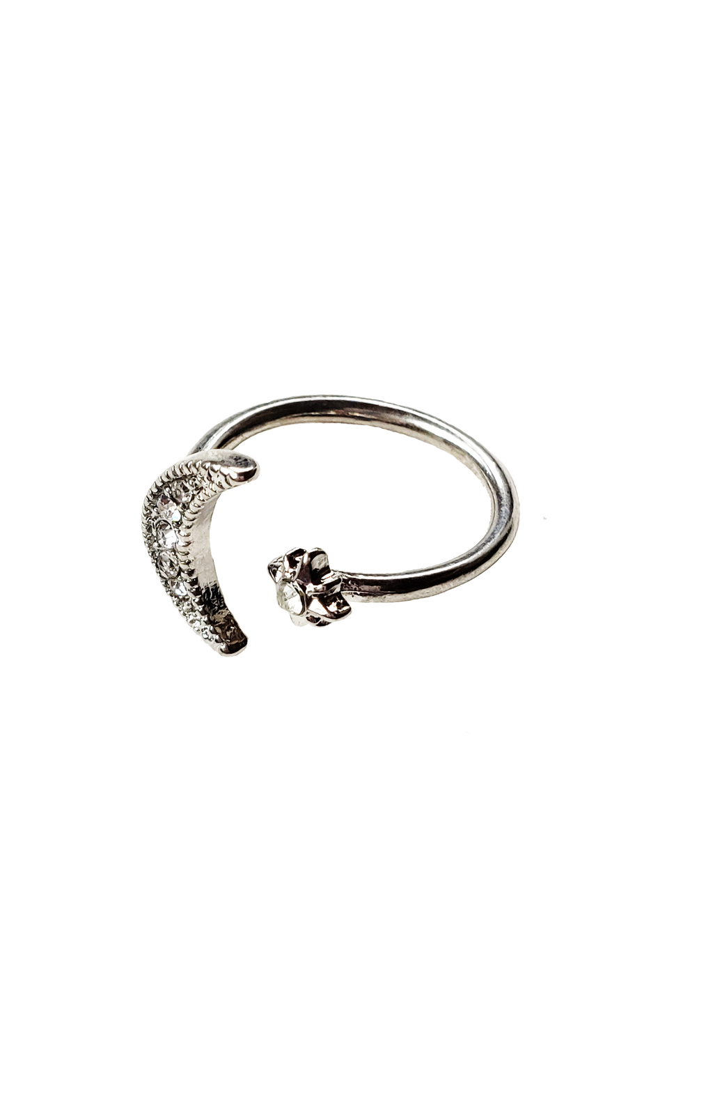 Half the Moon Dainty Wrap Ring