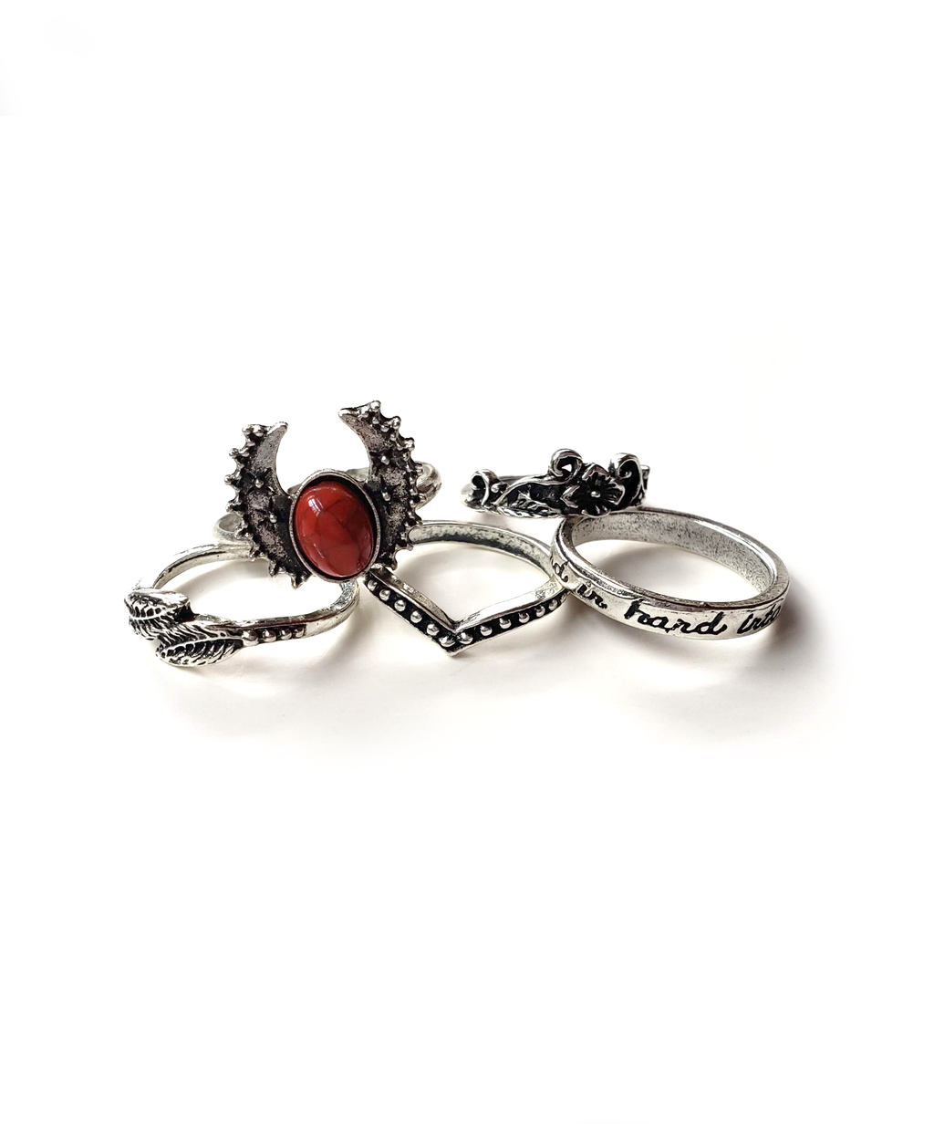 Red Dawn Ring Set